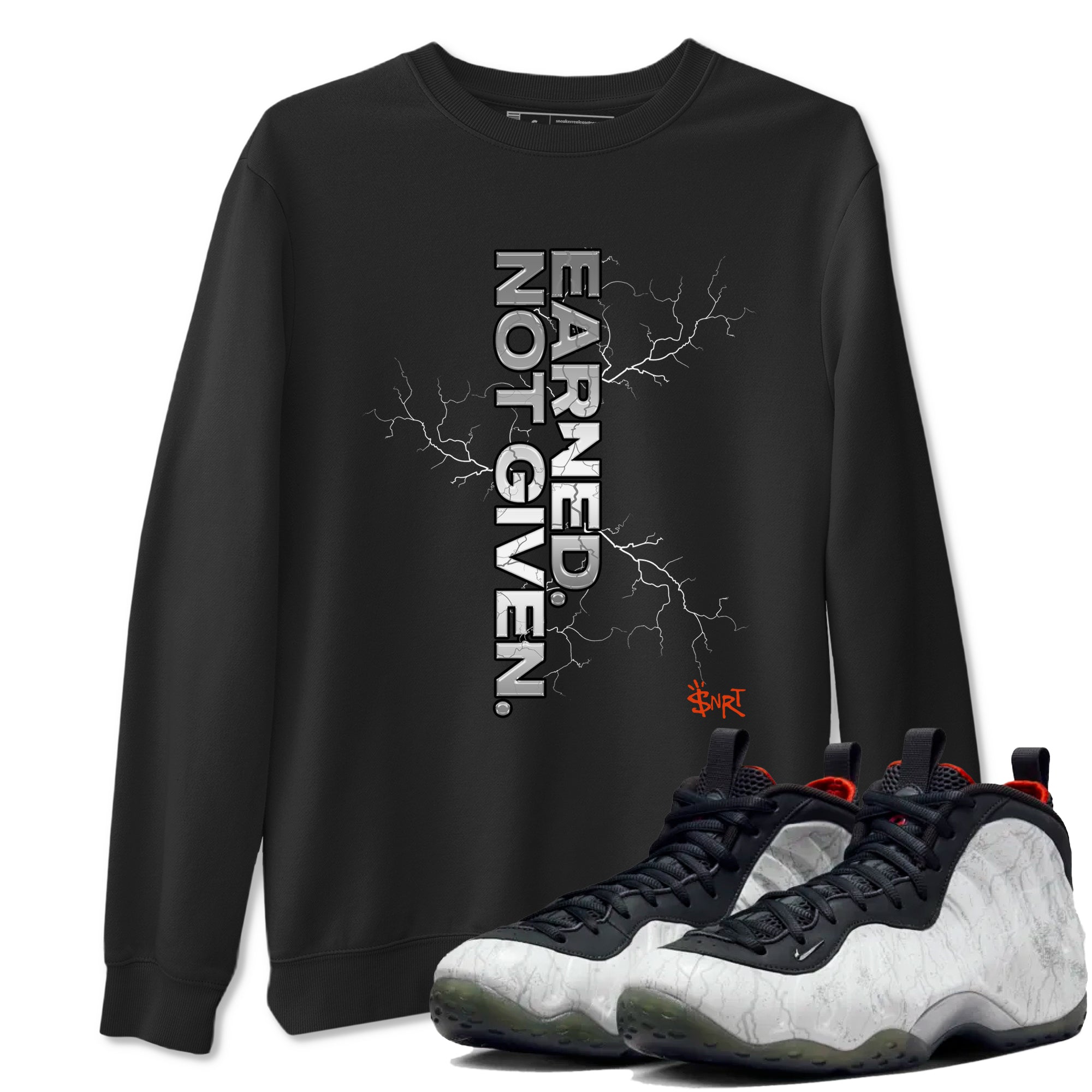 Foams One Jin shirts to match jordans Earned Not Given sneaker match tees Air Foamposite One Jin match shoes to clothes Drip Gear Zone unisex cotton Black 1 shirts