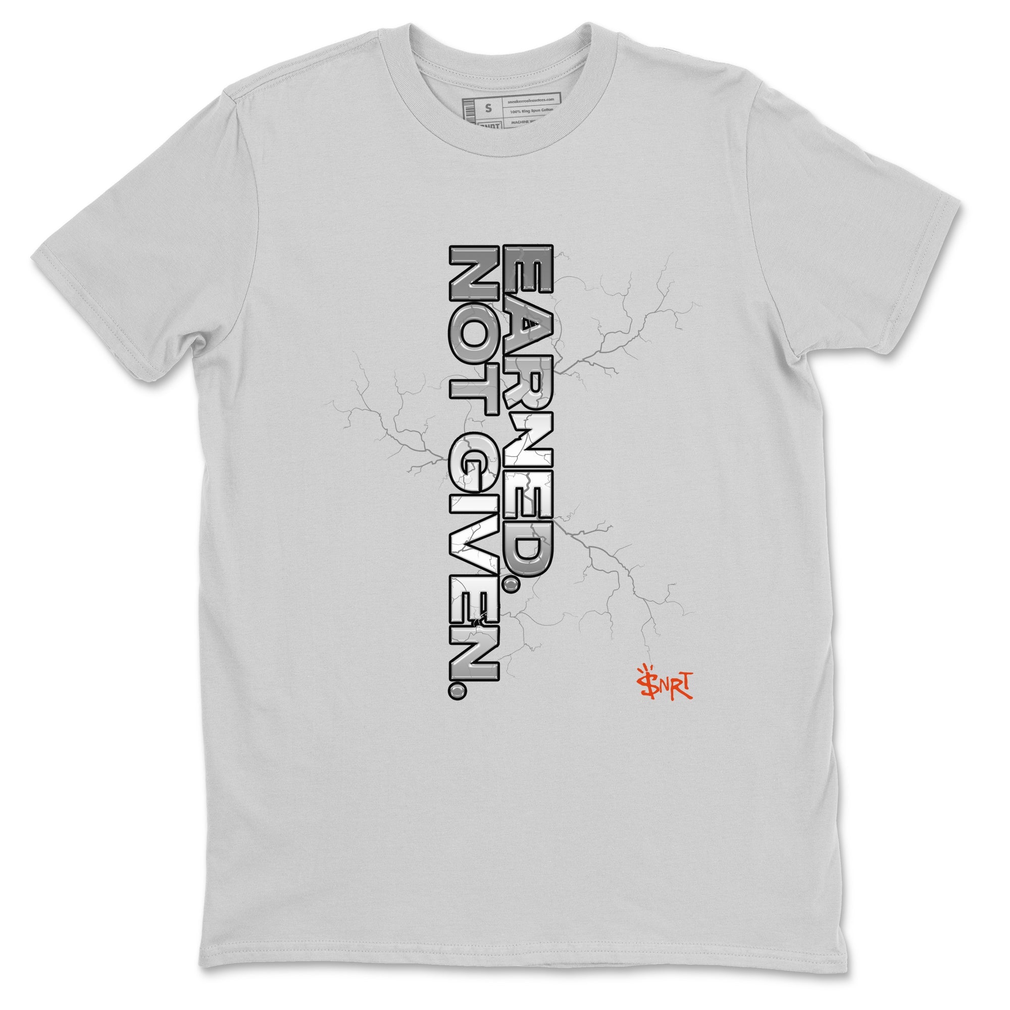 Foams One Jin shirts to match jordans Earned Not Given sneaker match tees Air Foamposite One Jin match shoes to clothes Drip Gear Zone unisex cotton Silver 2 shirts