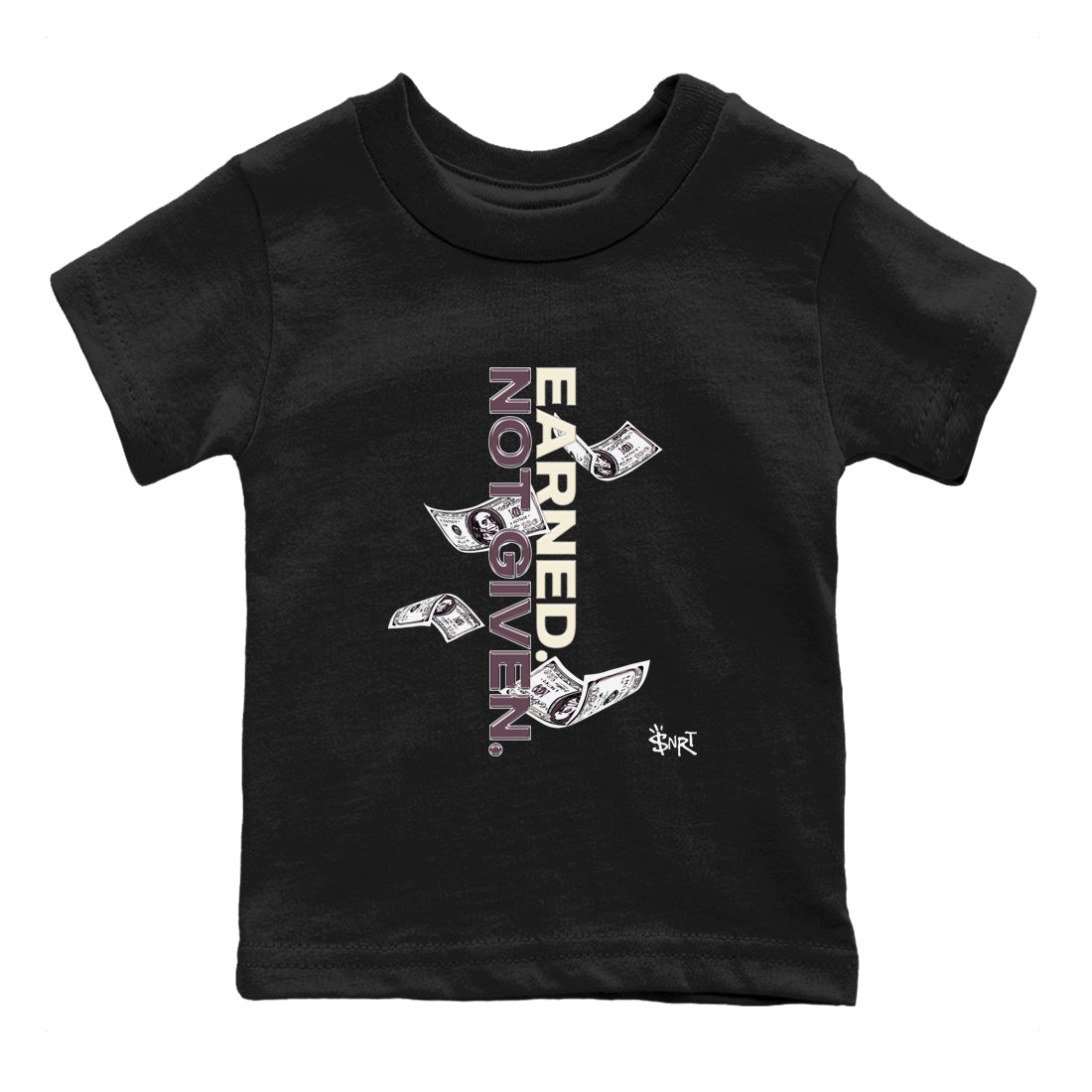 3s A Ma Maniere x Black shirts to match jordans Earned Not Given sneaker match tees Air Jordan 3 A Ma Maniere x Black Drip Gear Zone Youth Baby Black 2 crew neck shirts