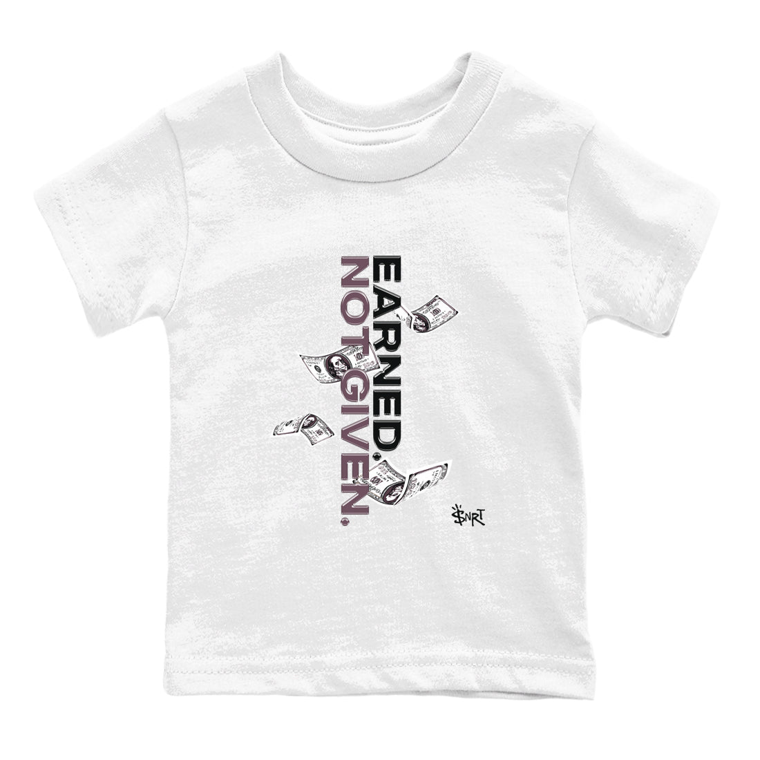 3s A Ma Maniere x Black shirts to match jordans Earned Not Given sneaker match tees Air Jordan 3 A Ma Maniere x Black Drip Gear Zone Youth Baby White 2 crew neck shirts