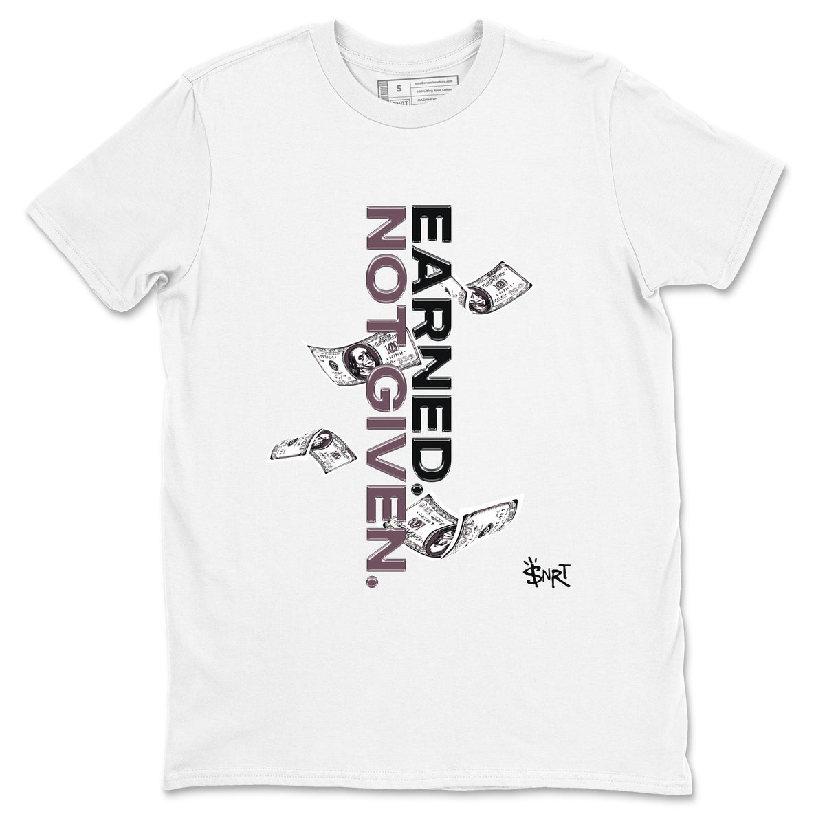 3s A Ma Maniere x Black shirts to match jordans Earned Not Given sneaker match tees Air Jordan 3 A Ma Maniere x Black Drip Gear Zone unisex cotton White 2 crew neck shirts