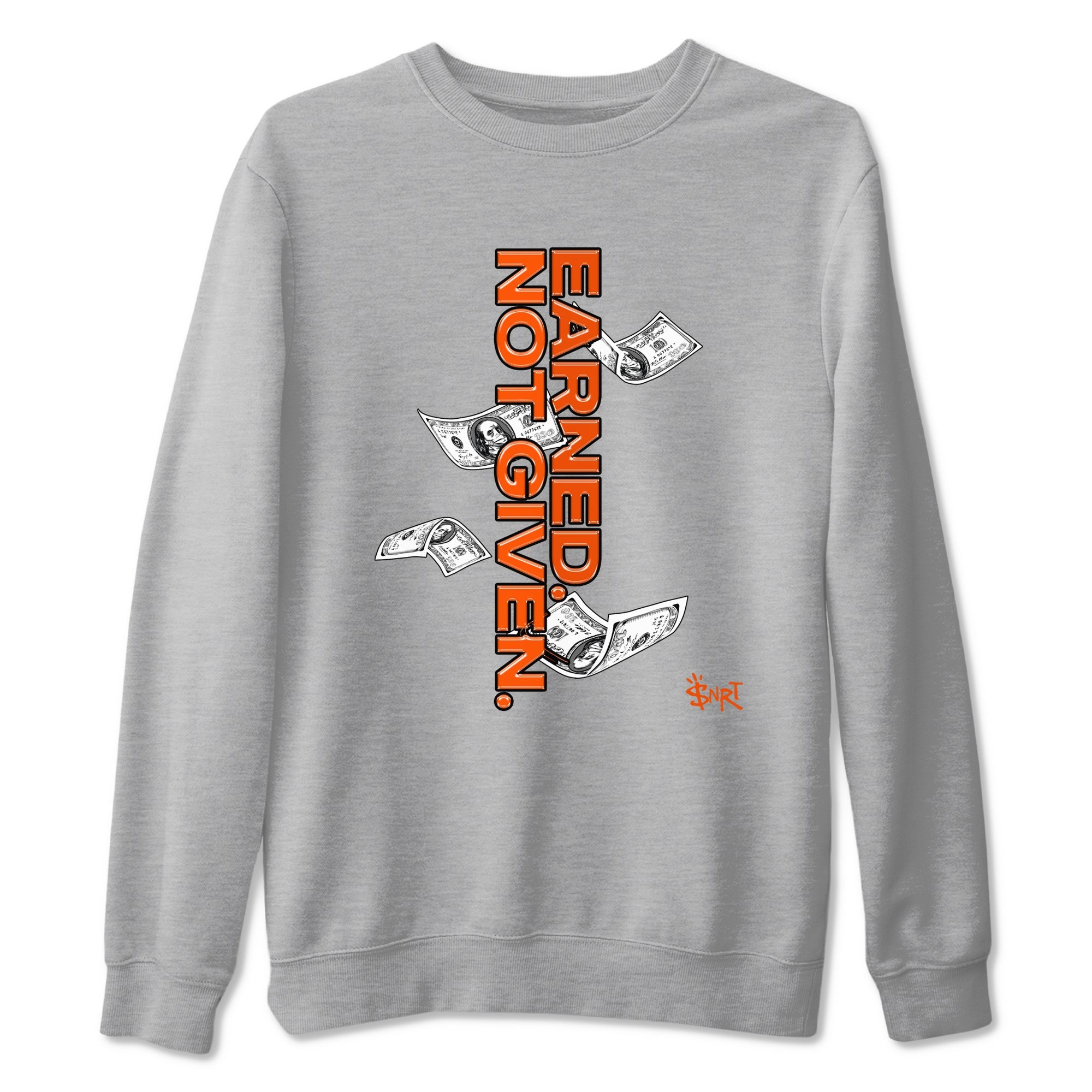 Air Max 1 OG '86 'Summit White and Cosmic Clay shirts to match jordans Earned Not Given sneaker match tees Air Max 1 Cosmic Clay match shoes to clothes Drip Gear Zone unisex cotton Heather Grey 2 shirts