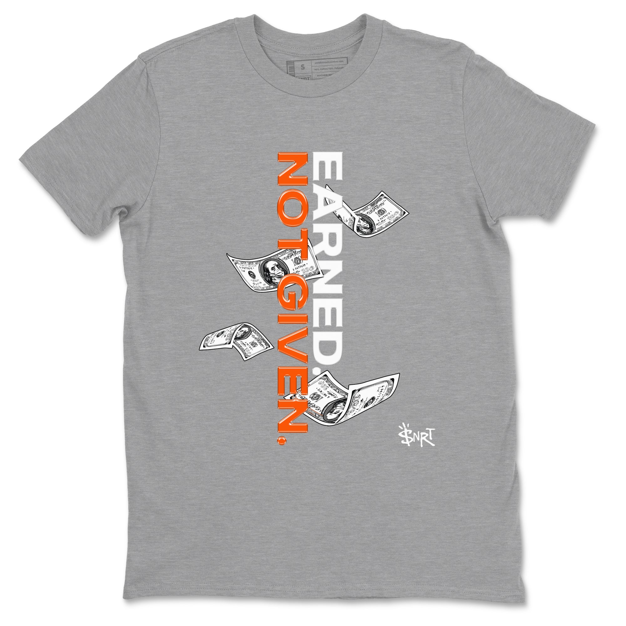 Air Max 1 OG '86 'Summit White and Cosmic Clay shirts to match jordans Earned Not Given sneaker match tees Air Max 1 Cosmic Clay match shoes to clothes Drip Gear Zone unisex cotton Heather Grey 2 shirts