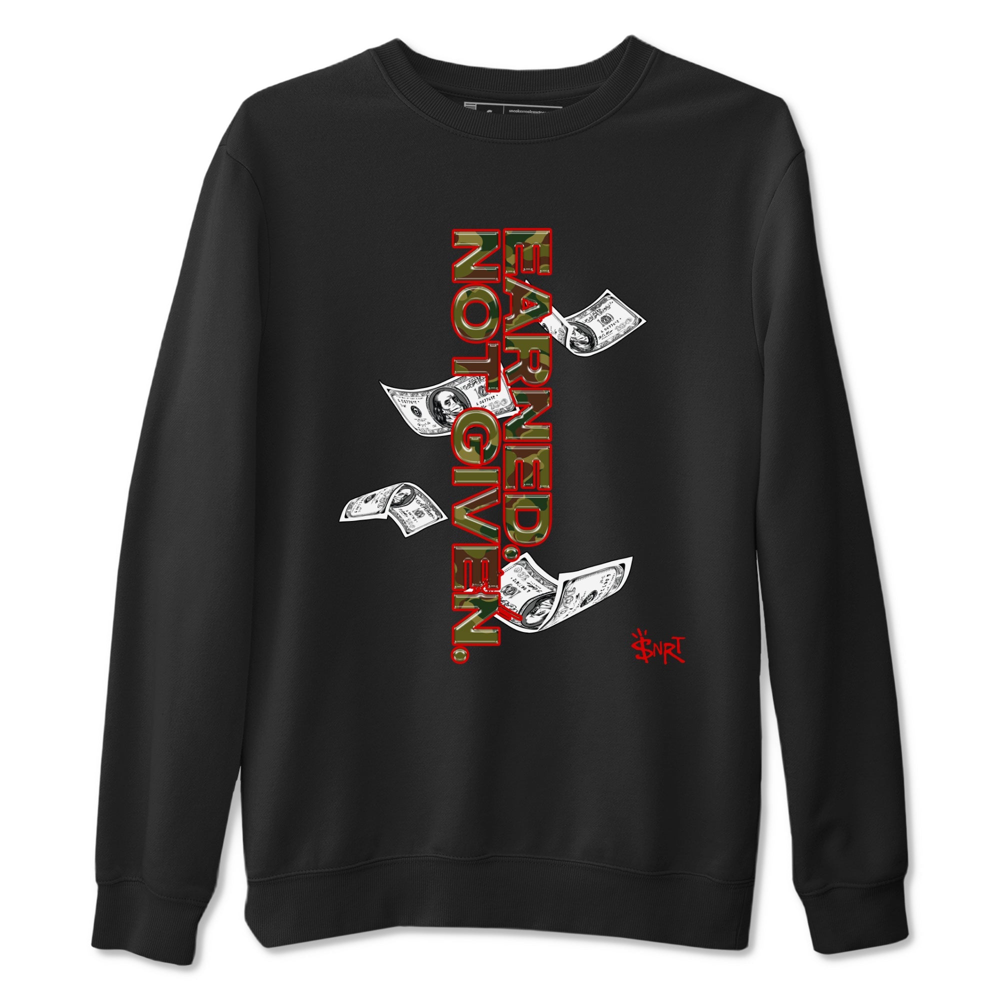 Air Max 90 Duck Camo shirts to match jordans Earned Not Given sneaker match tees Air Max 90 Reverse Duck Camo match shoes to clothes Drip Gear Zone unisex cotton Black 2 shirts