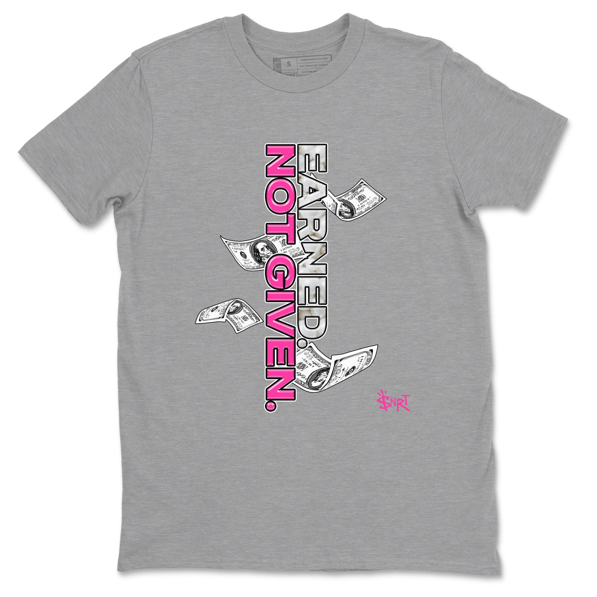 Nike KD 4 Retro Aunt Pearl shirts to match jordans Earned Not Given sneaker match tees Nike KD 4 Aunt Pearl match shoes to clothes Drip Gear Zone unisex cotton Heather Grey 2 shirts