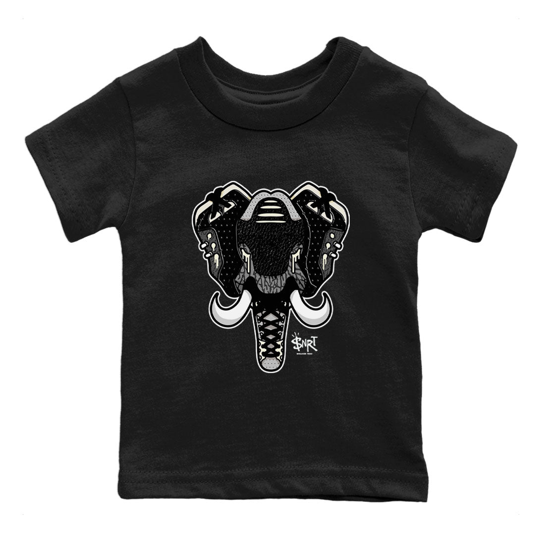 Air Jordan 3 Off Noir shirt to match jordans Elephant Symbol sneaker tees Air Jordan 3 Retro Off Noir Drip Gear Zone Baby Toddler Black 2 T-Shirt