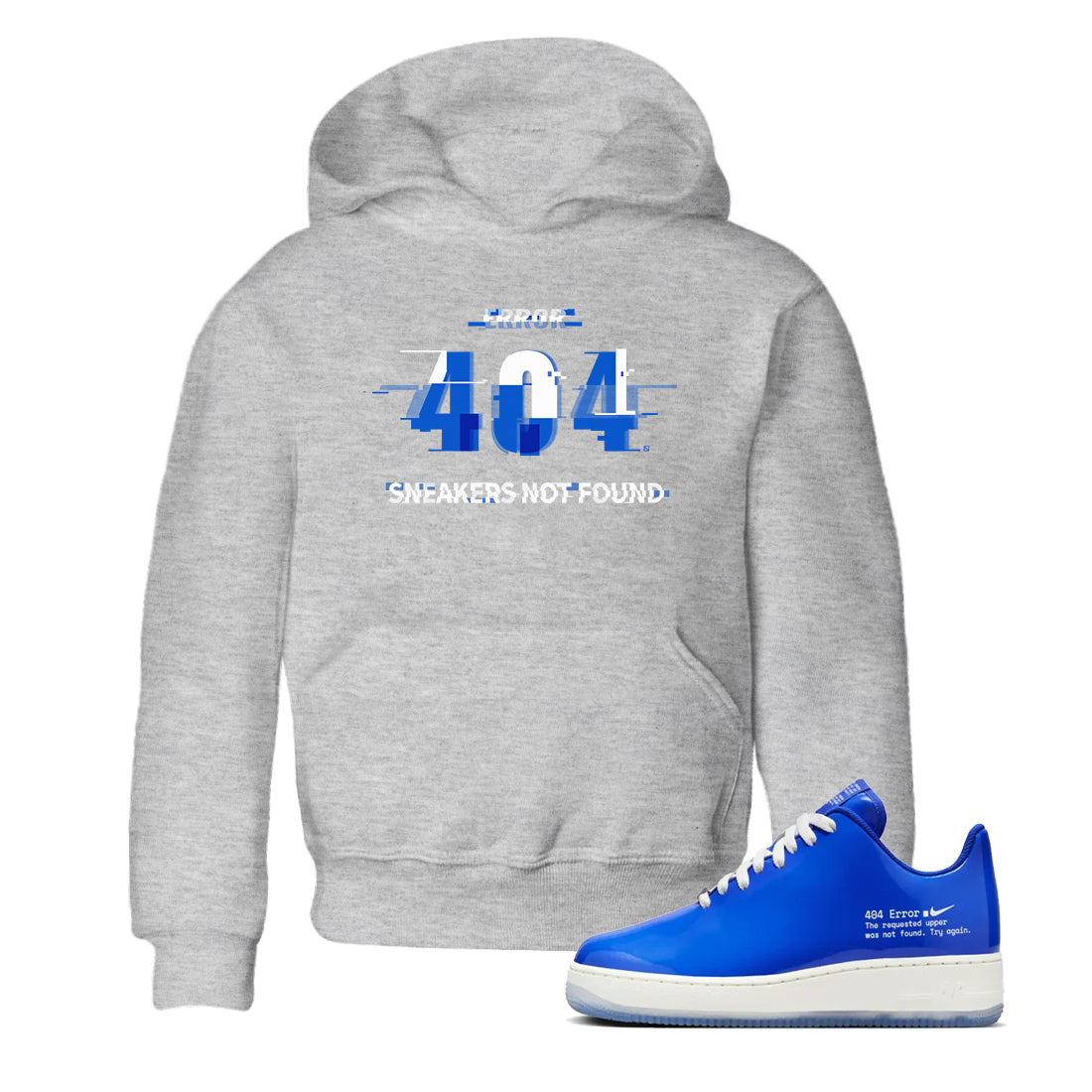 Air Force 1 404 Error shirt to match jordans Error sneaker tees AF1 404 Error Drip Gear Zone baby toddler Heather Grey 1 cotton Shirt
