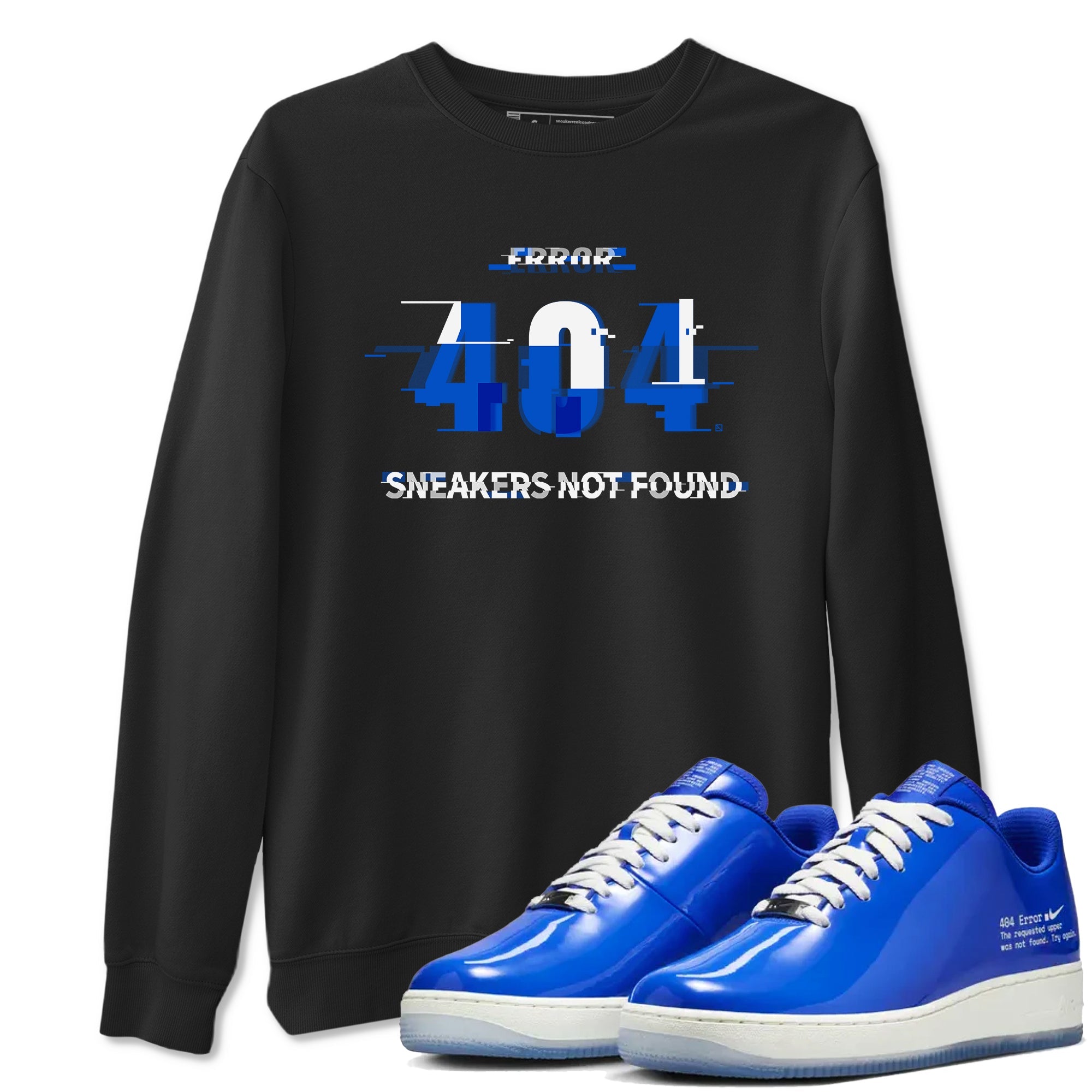 Air Force 1 404 Error shirt to match jordans Error sneaker tees AF1 404 Error Drip Gear Zone unisex cotton Black 1 crew neck shirt