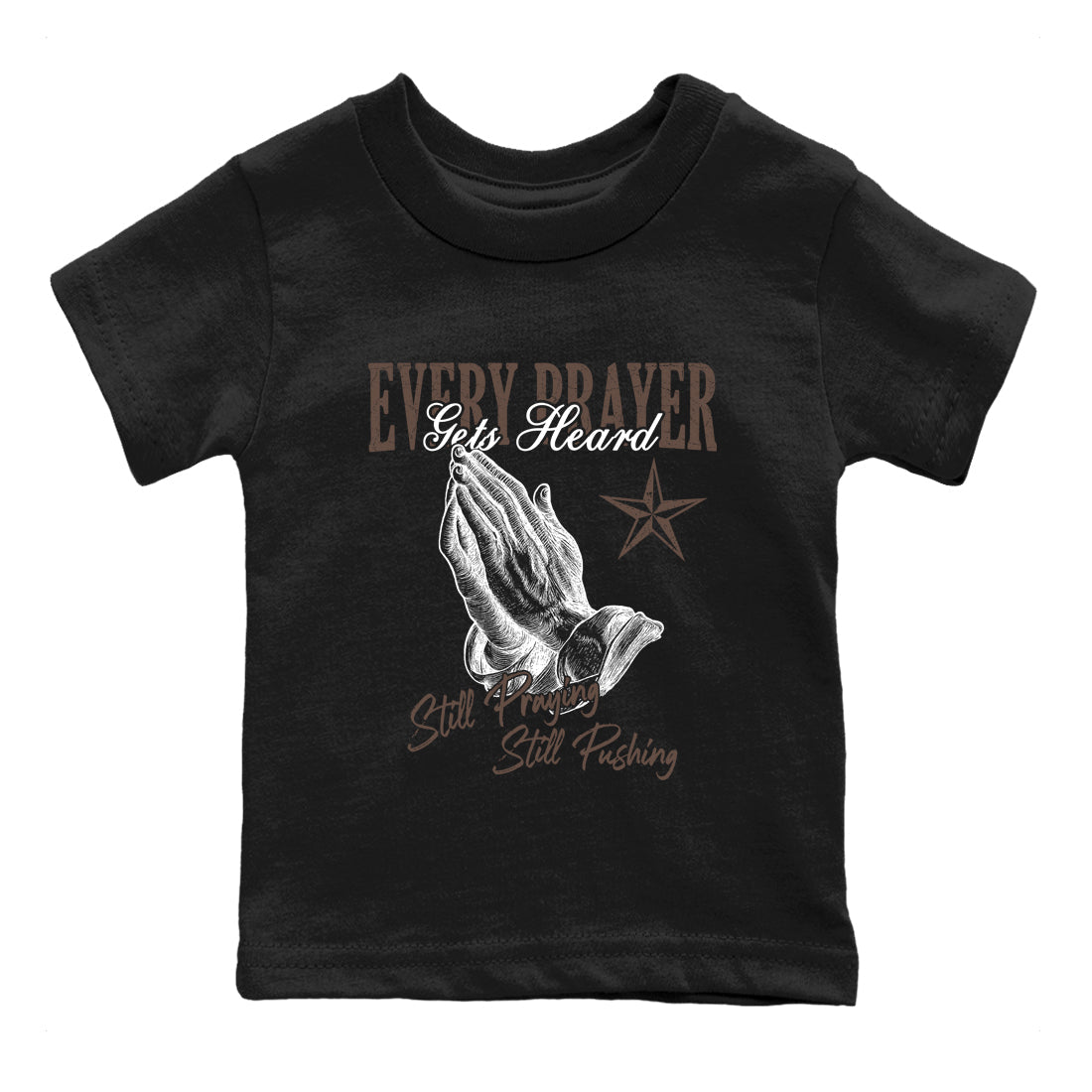 Sneaker match tees  Sneaker Tees To Match Air Jordan 4 Cave Stone Shoes  Every Prayer Gets Heard Kids T-Shirt Black 2