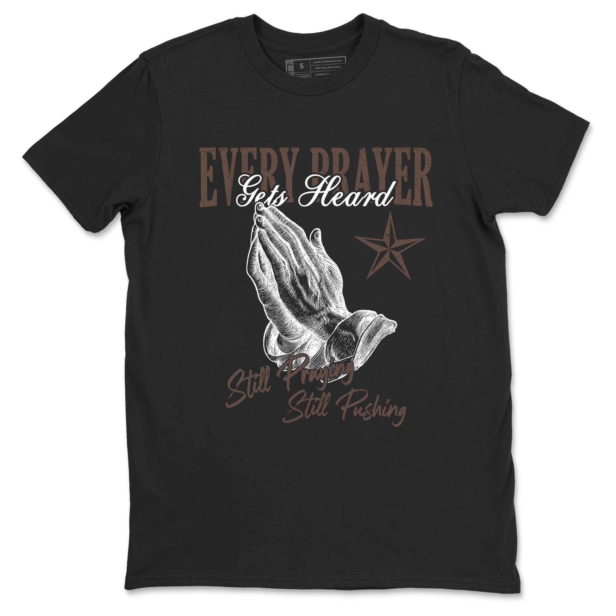 Sneaker match tees  Sneaker Tees To Match Air Jordan 4 Cave Stone Shoes  Every Prayer Gets Heard Tee Black 2