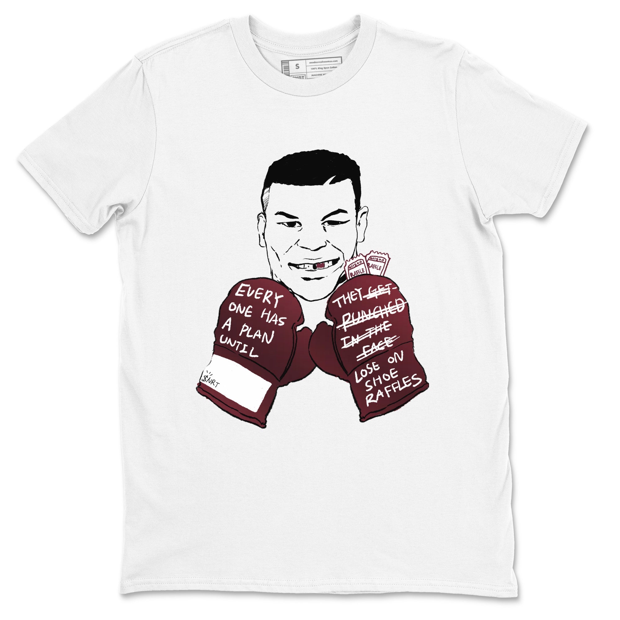 1s Metalic Burgundy shirt to match jordans Everyone Has A Plan sneaker tees Air Jordan 1 Metalic Burgundy Drip Gear Zone unisex cotton White 2 crew neck shirt