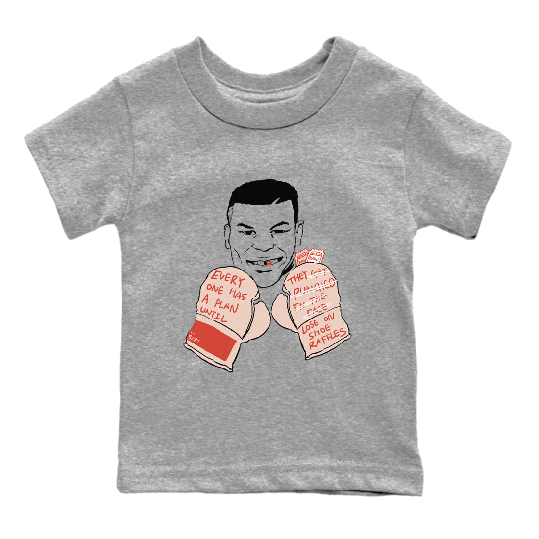 13s Dune Red shirts to match jordans Everyone Has A Plan sneaker match tees Air Jordan 13 Dune Red Drip Gear Zone streetwear brand Baby and Youth Heather Grey 2 cotton tee