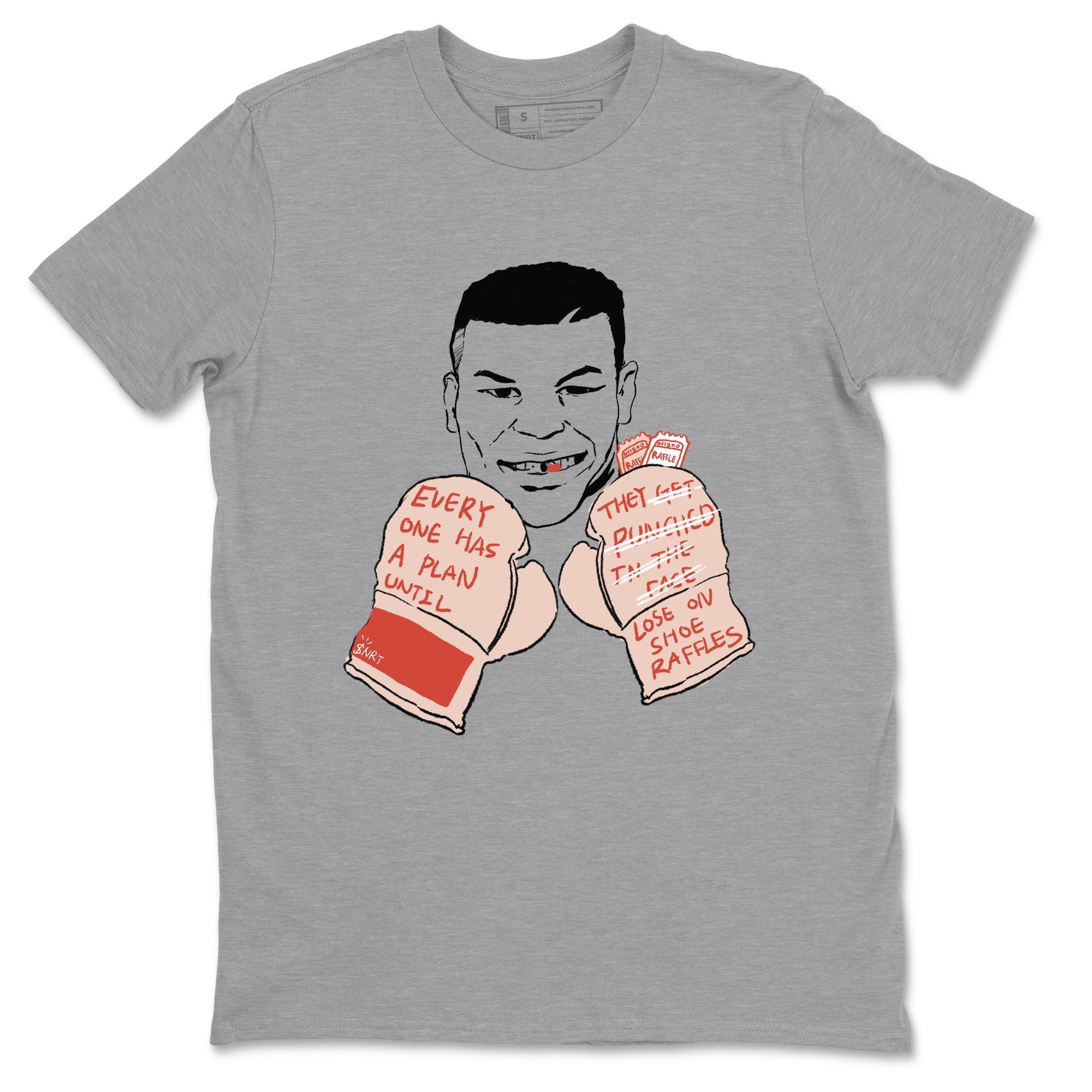 13s Dune Red shirts to match jordans Everyone Has A Plan sneaker match tees Air Jordan 13 Dune Red Drip Gear Zone streetwear brand Heather Grey 2 unisex cotton tee