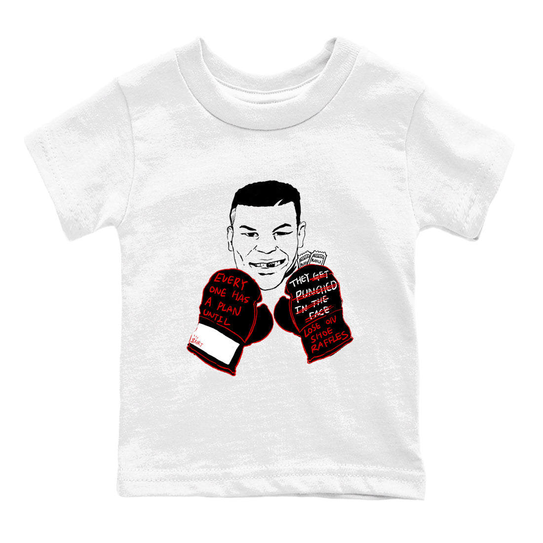 Air Jordan 14 Black Toe t shirts to match sneakers Everyone Has A Plan sneaker match tees 14s Black Toe sneaker match tee Drip Gear Zone Youth Baby White 2 tee