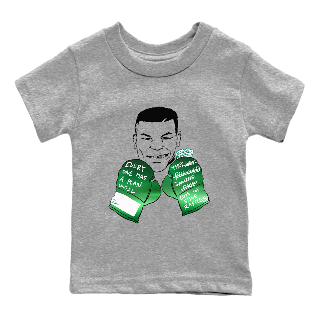 4s Oxidized Green shirts to match jordans Everyone Has A Plan sneaker match tees Air Jordan 4 Oxidized Green Drip Gear Zone streetwear brand Baby and Youth Heather Grey 2 cotton tee