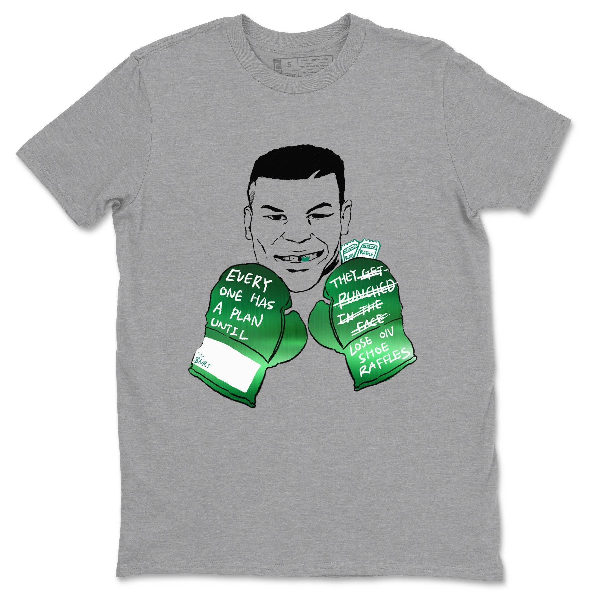 4s Oxidized Green shirts to match jordans Everyone Has A Plan sneaker match tees Air Jordan 4 Oxidized Green Drip Gear Zone streetwear brand Heather Grey 2 unisex cotton tee