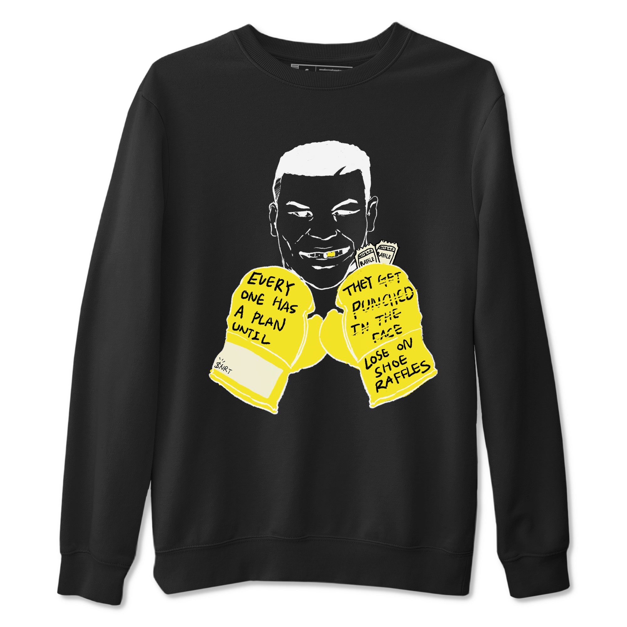 AJ4 Vivid Sulfur shirt to match jordans Everyone Has A Plan sneaker tees Air Jordan 4 Vivid Sulfur Drip Gear Zone unisex cotton Black 2 crew neck shirt