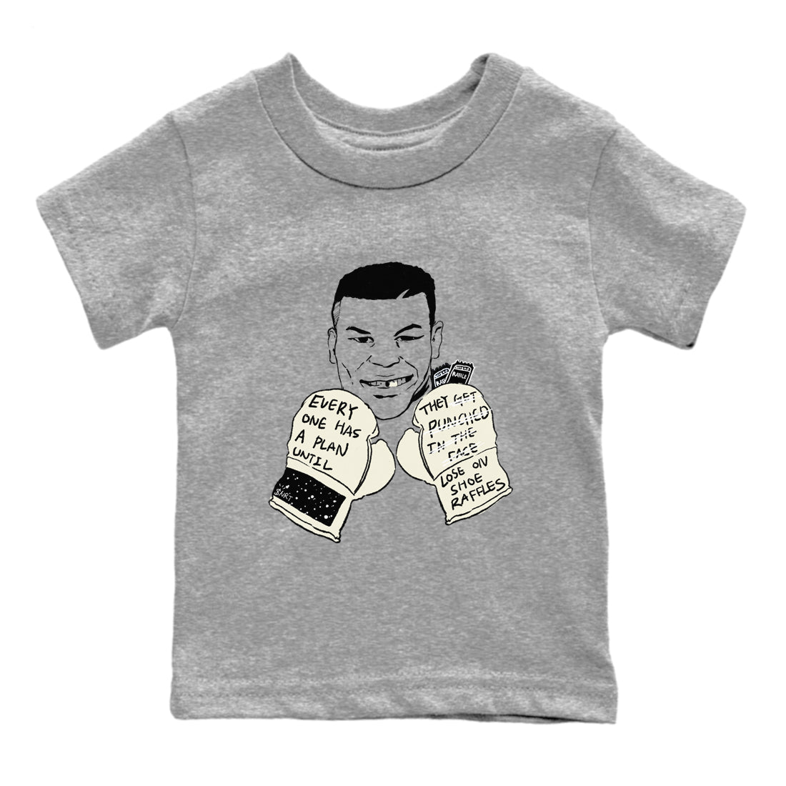 AJ5 Sail shirt to match jordans Everyone Has A Plan sneaker tees Air Jordan 5 SE Sail Drip Gear Zone baby toddler Heather Grey 2 cotton Shirt