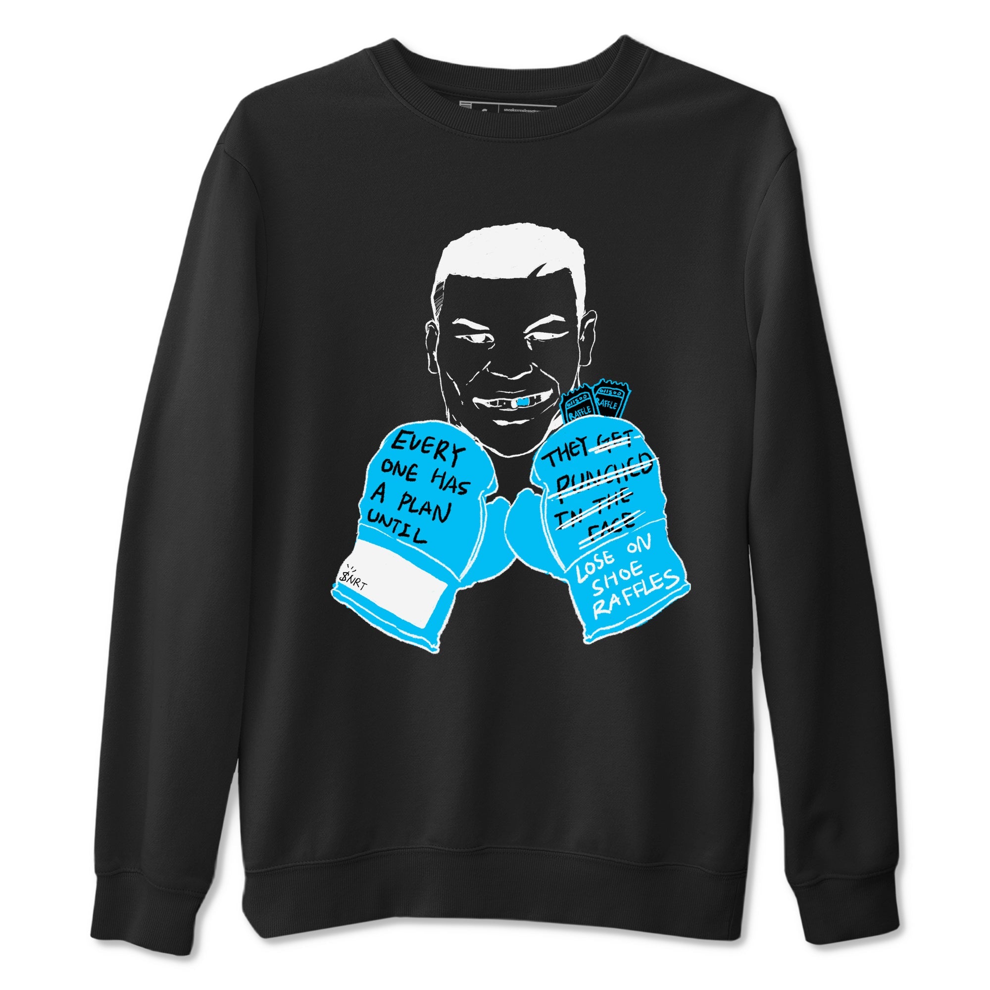 AJ9 Powder Blue shirt to match jordans Everyone Has A Plan sneaker tees Air Jordan 9 Powder Blue Drip Gear Zone unisex cotton Black 2 crew neck shirt