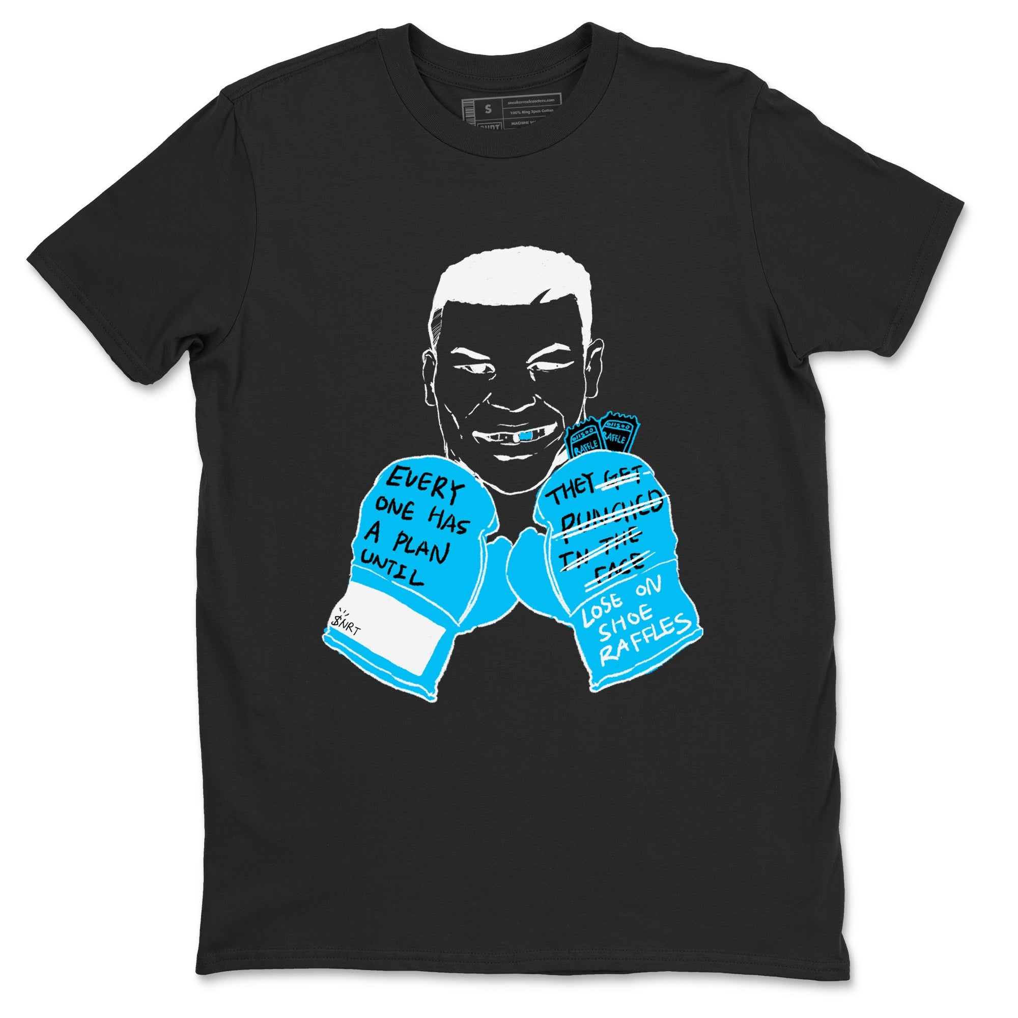 AJ9 Powder Blue shirt to match jordans Everyone Has A Plan sneaker tees Air Jordan 9 Powder Blue Drip Gear Zone unisex cotton Black 2 crew neck shirt