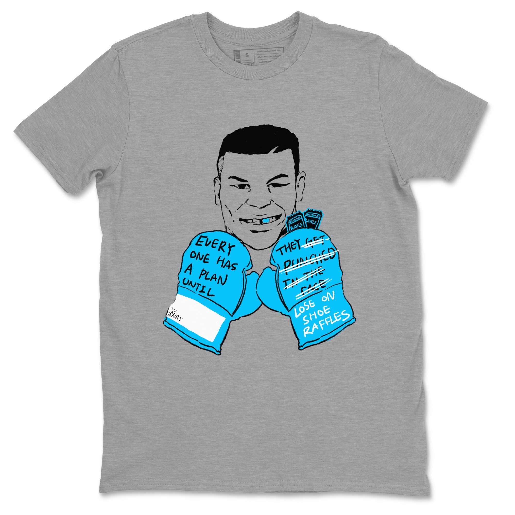AJ9 Powder Blue shirt to match jordans Everyone Has A Plan sneaker tees Air Jordan 9 Powder Blue Drip Gear Zone unisex cotton Heather Grey 2 crew neck shirt