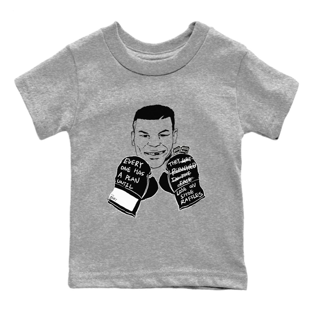 Dunk Panda shirts to match jordans Everyone Has A Plan sneaker match tees Dunk Panda Drip Gear Zone Youth Baby Heather Grey 2 crew neck shirts