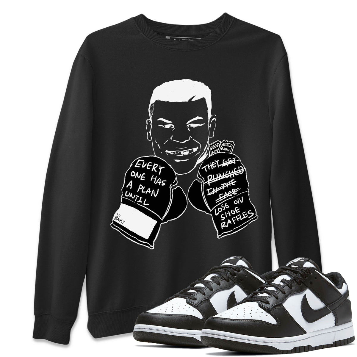 Dunk Panda shirts to match jordans Everyone Has A Plan sneaker match tees Dunk Panda Drip Gear Zone unisex cotton Black 1 crew neck shirts