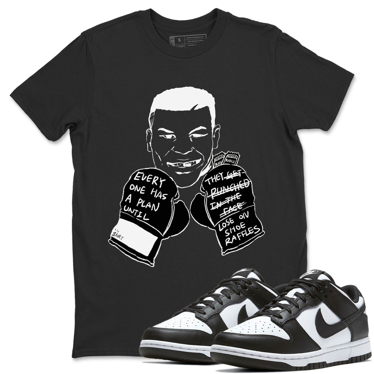 Dunk Panda shirts to match jordans Everyone Has A Plan sneaker match tees Dunk Panda Drip Gear Zone unisex cotton Black 1 crew neck shirts