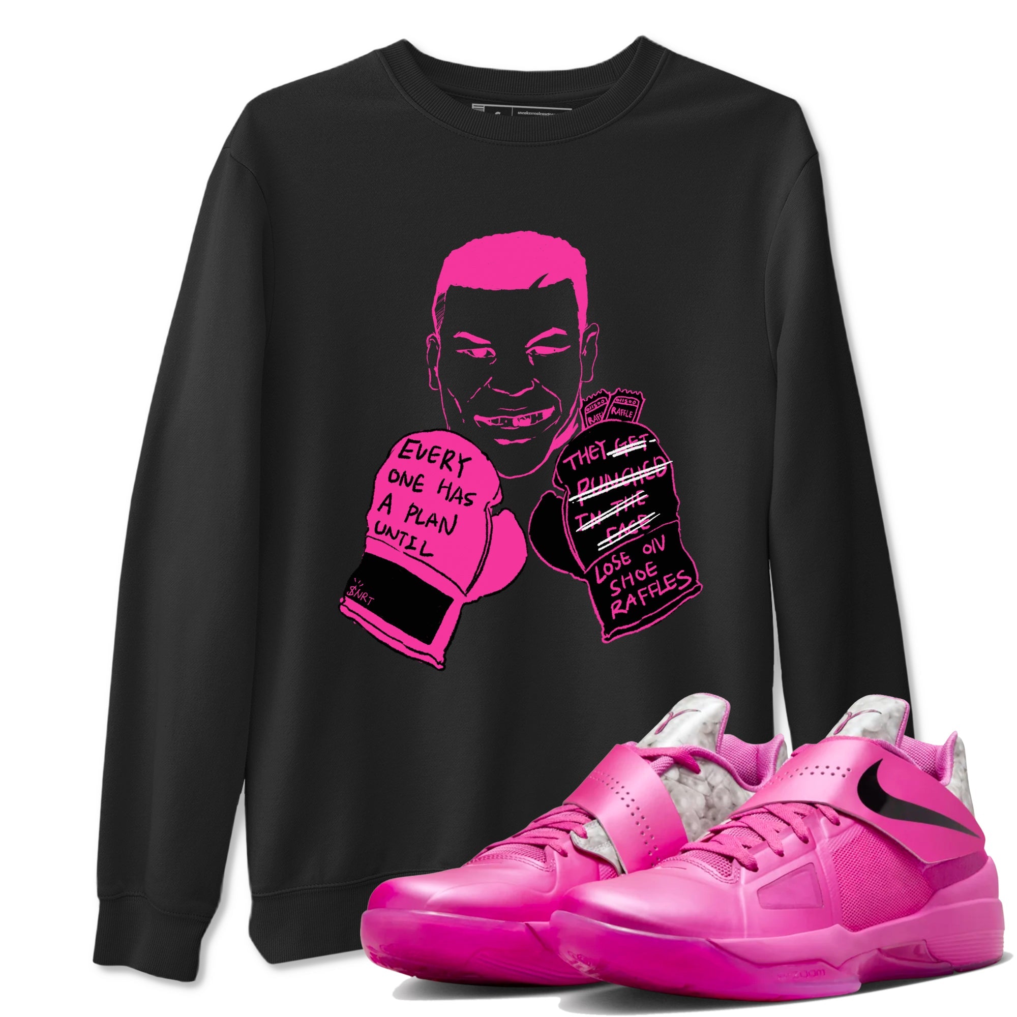 Nike KD 4 Retro Aunt Pearl shirts to match jordans Everyone Has A Plan sneaker match tees Nike KD 4 Aunt Pearl match shoes to clothes Drip Gear Zone unisex cotton Black 1 shirts