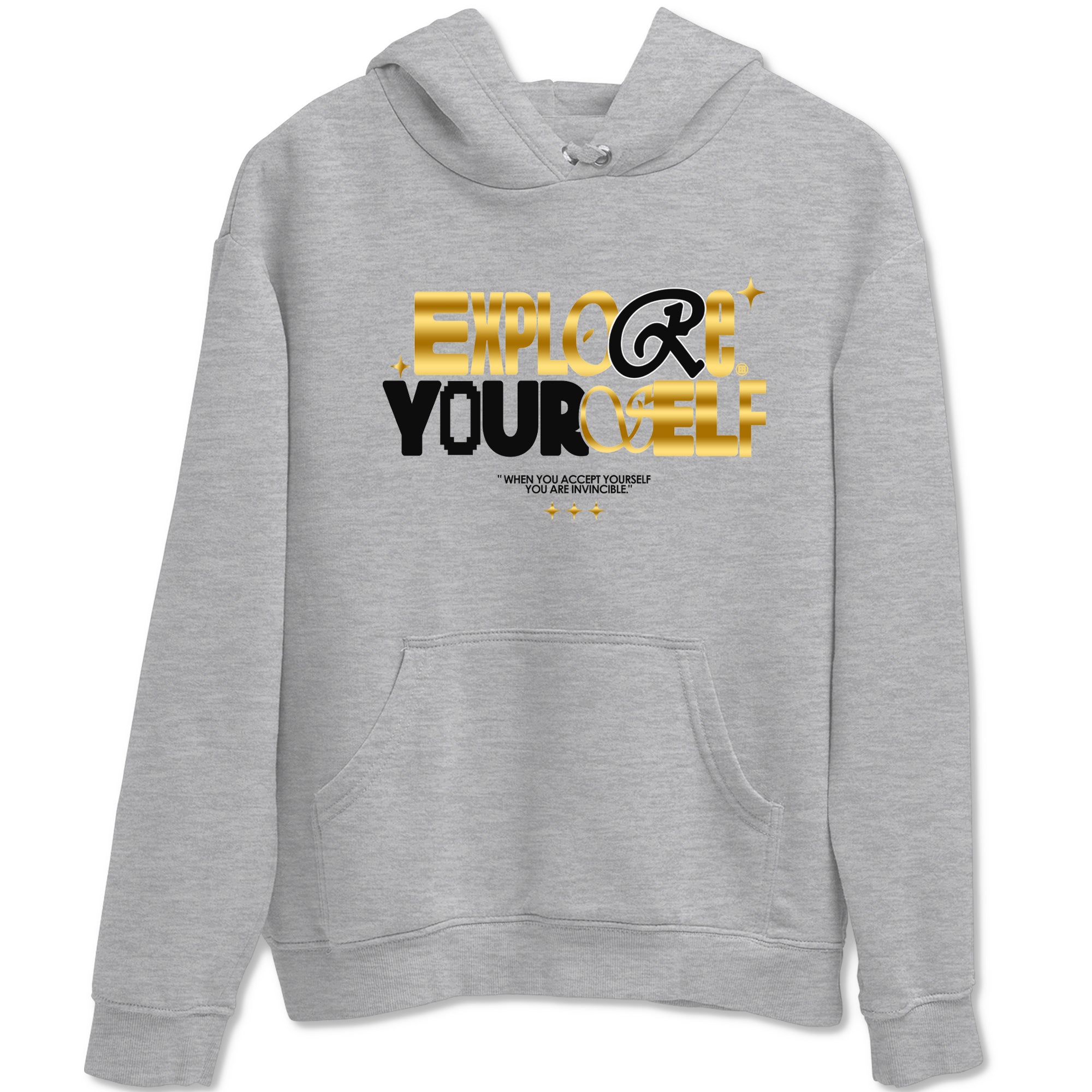 Air Jordan 1 High OG Black Metallic Gold shirts to match jordans Explore Yourself sneaker match tees Air Jordan 1 Retrp Black Metallic Gold Sneaker Shirts Drip Gear Zone streetwear brand Heather Grey 2 unisex cotton tee