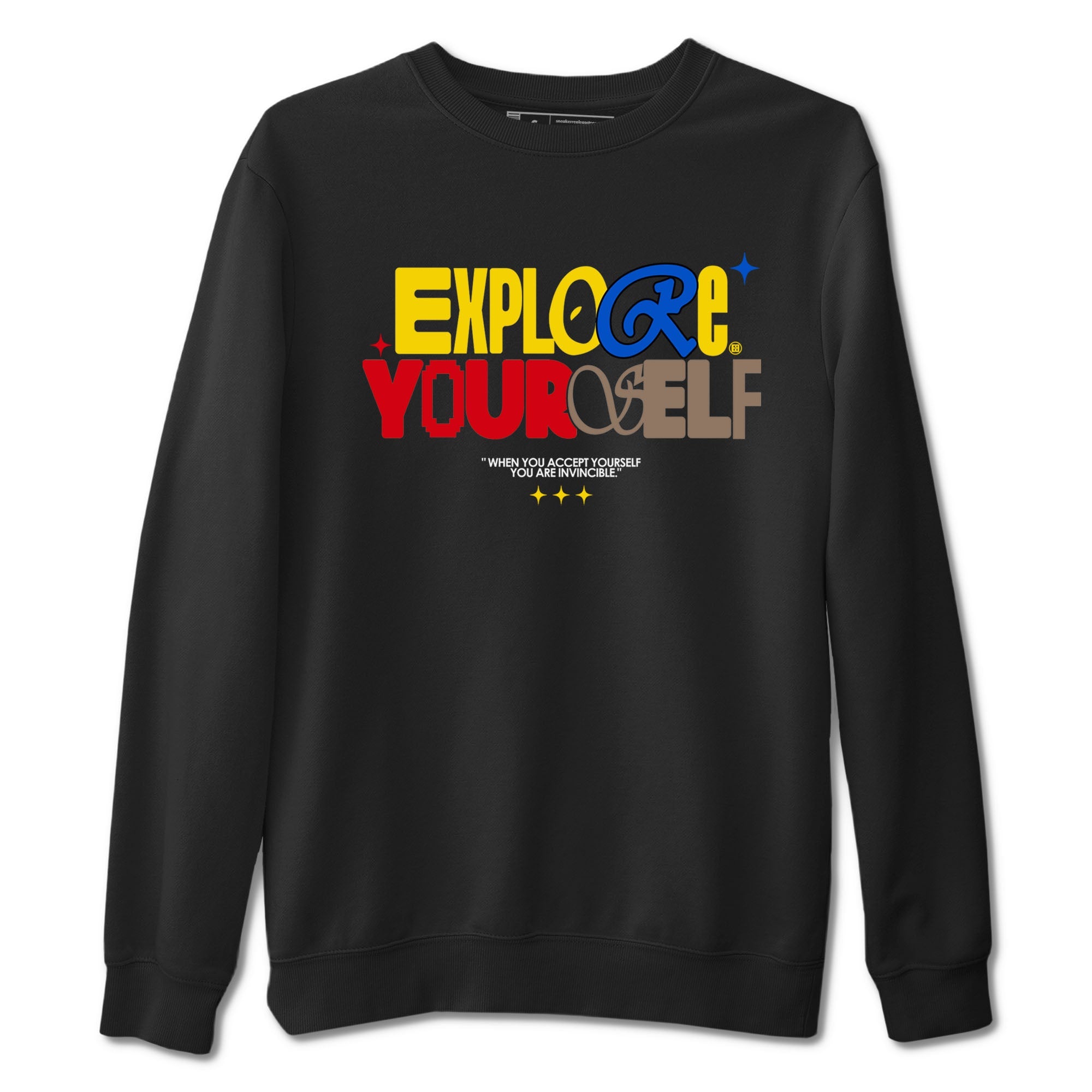 Air Jordan 1 Low Travis Scott Canary shirts to match jordans Explore Yourself sneaker match tees AJ1 Travis Scott Canary Drip Gear Zone unisex cotton Black 2 crew neck shirt