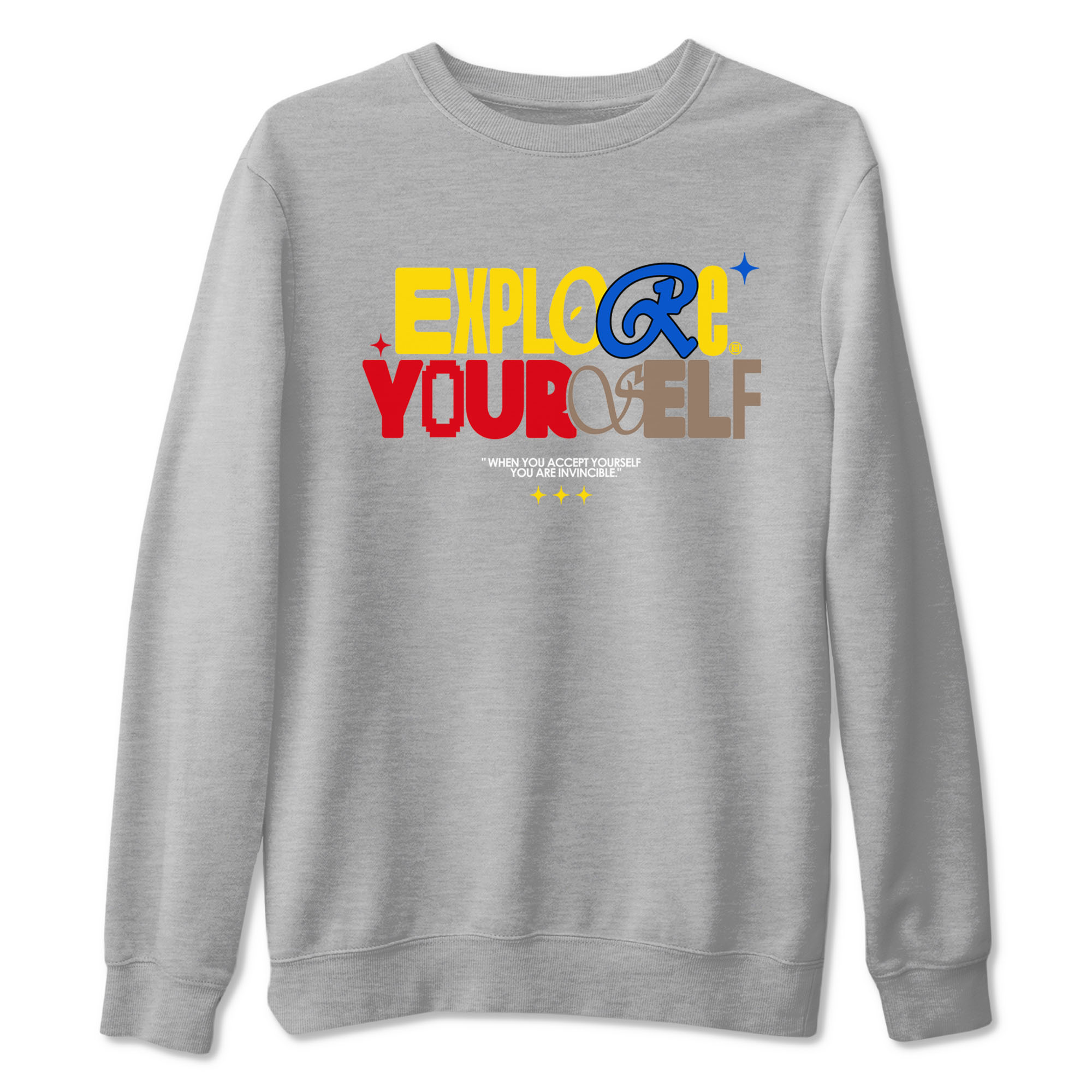 Air Jordan 1 Low Travis Scott Canary shirts to match jordans Explore Yourself sneaker match tees AJ1 Travis Scott Canary Drip Gear Zone unisex cotton Heather Grey 2 crew neck shirt