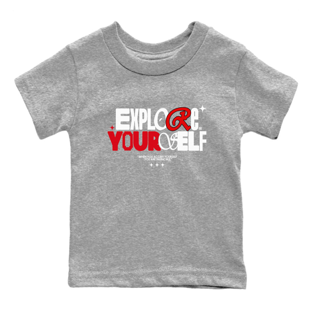 Air Jordan 12 Retro Taxi Flip shirts to match jordans Explore Yourself sneaker match tees 12s Red Taxi Drip Gear Zone baby toddler Heather Grey 2 cotton Shirt
