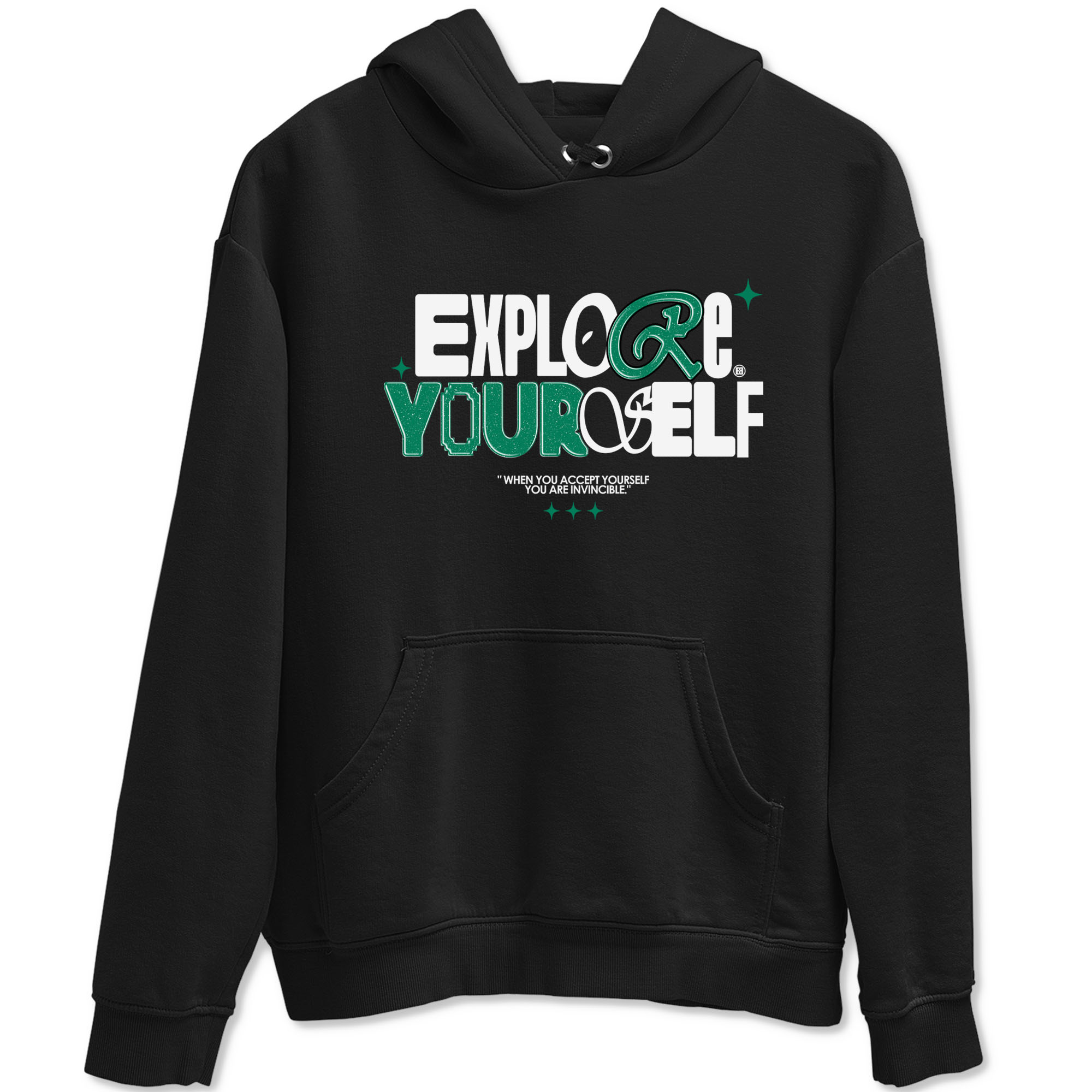 4s Oxidized Green shirts to match jordans Explore Yourself sneaker match tees Air Jordan 4 Oxidized Green Drip Gear Zone streetwear brand Black 2 unisex cotton tee