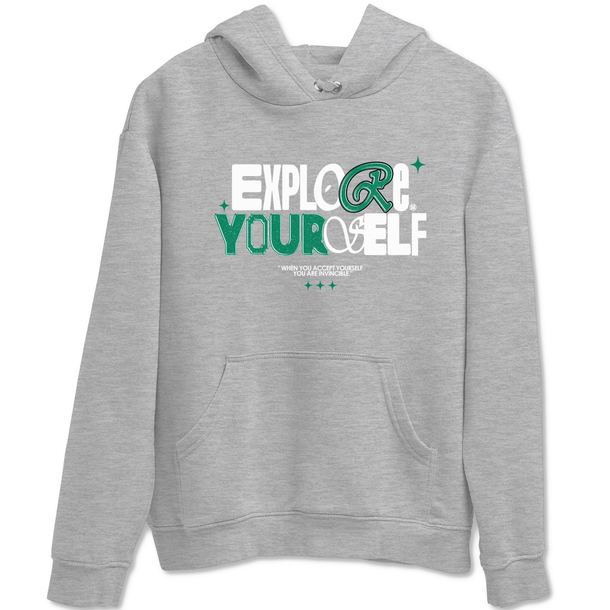 4s Oxidized Green shirts to match jordans Explore Yourself sneaker match tees Air Jordan 4 Oxidized Green Drip Gear Zone streetwear brand Heather Grey 2 unisex cotton tee