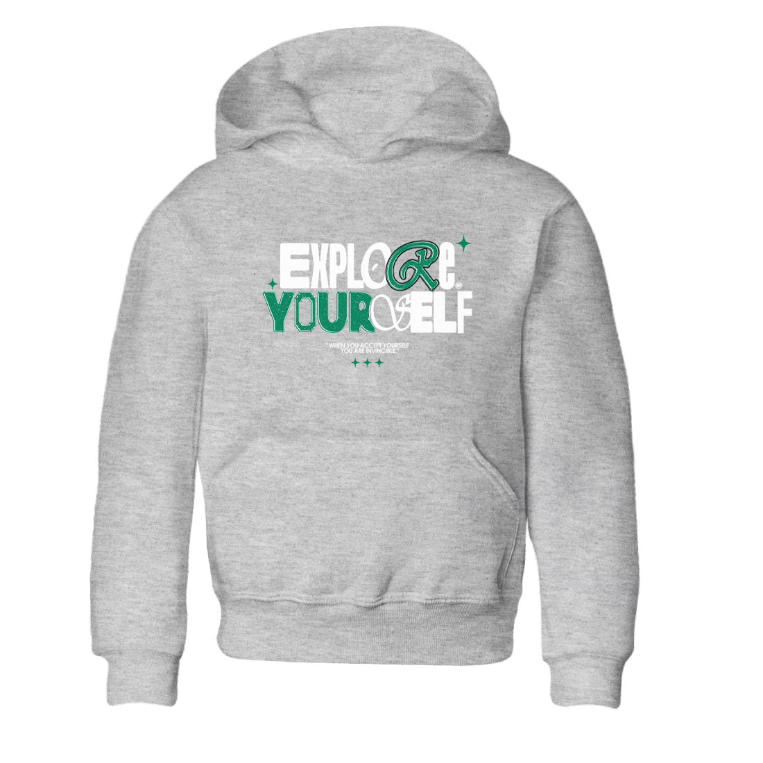 4s Oxidized Green shirts to match jordans Explore Yourself sneaker match tees Air Jordan 4 Oxidized Green Drip Gear Zone streetwear brand Baby and Youth Heather Grey 2 cotton tee
