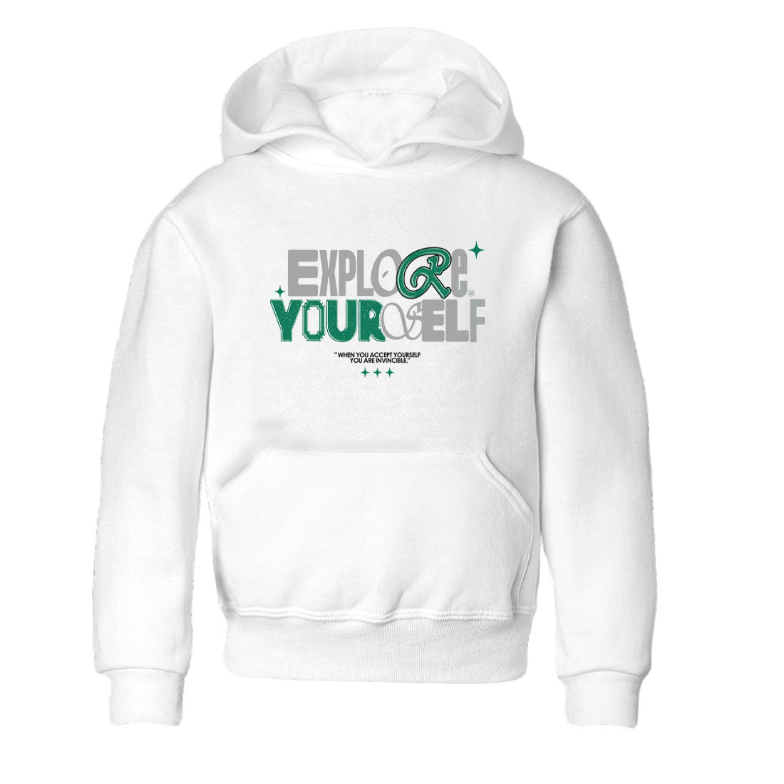 4s Oxidized Green shirts to match jordans Explore Yourself sneaker match tees Air Jordan 4 Oxidized Green Drip Gear Zone streetwear brand Baby and Youth White 2 cotton tee