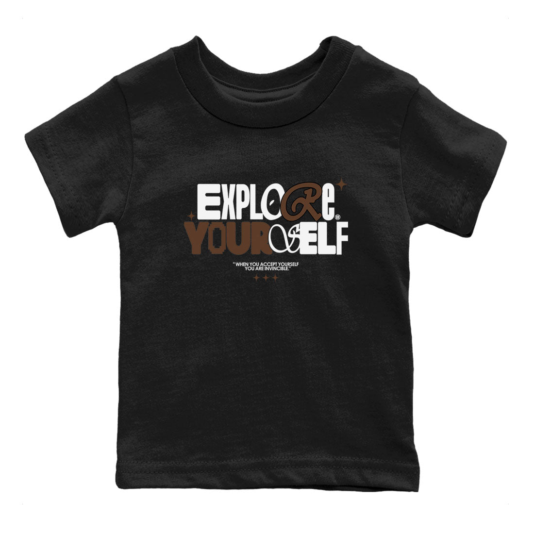 Yeezy Slide Flax shirts to match jordans Explore Yourself sneaker match tees Yeezy Slide Flax Drip Gear Zone streetwear brand Baby and Youth Black 2 cotton tee