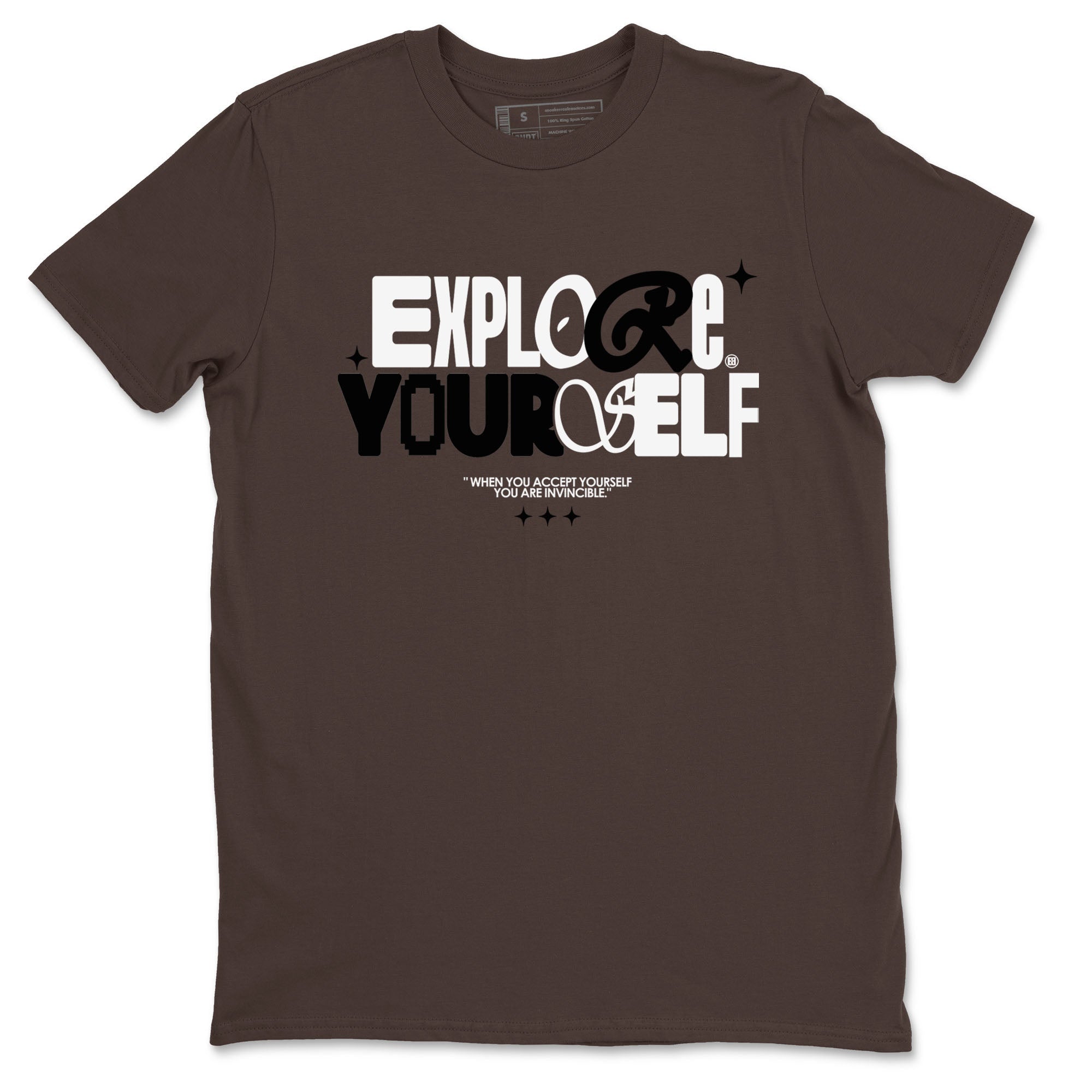 Yeezy Slide Flax shirts to match jordans Explore Yourself sneaker match tees Yeezy Slide Flax Drip Gear Zone streetwear brand Dark Chocolate 2 unisex cotton tee