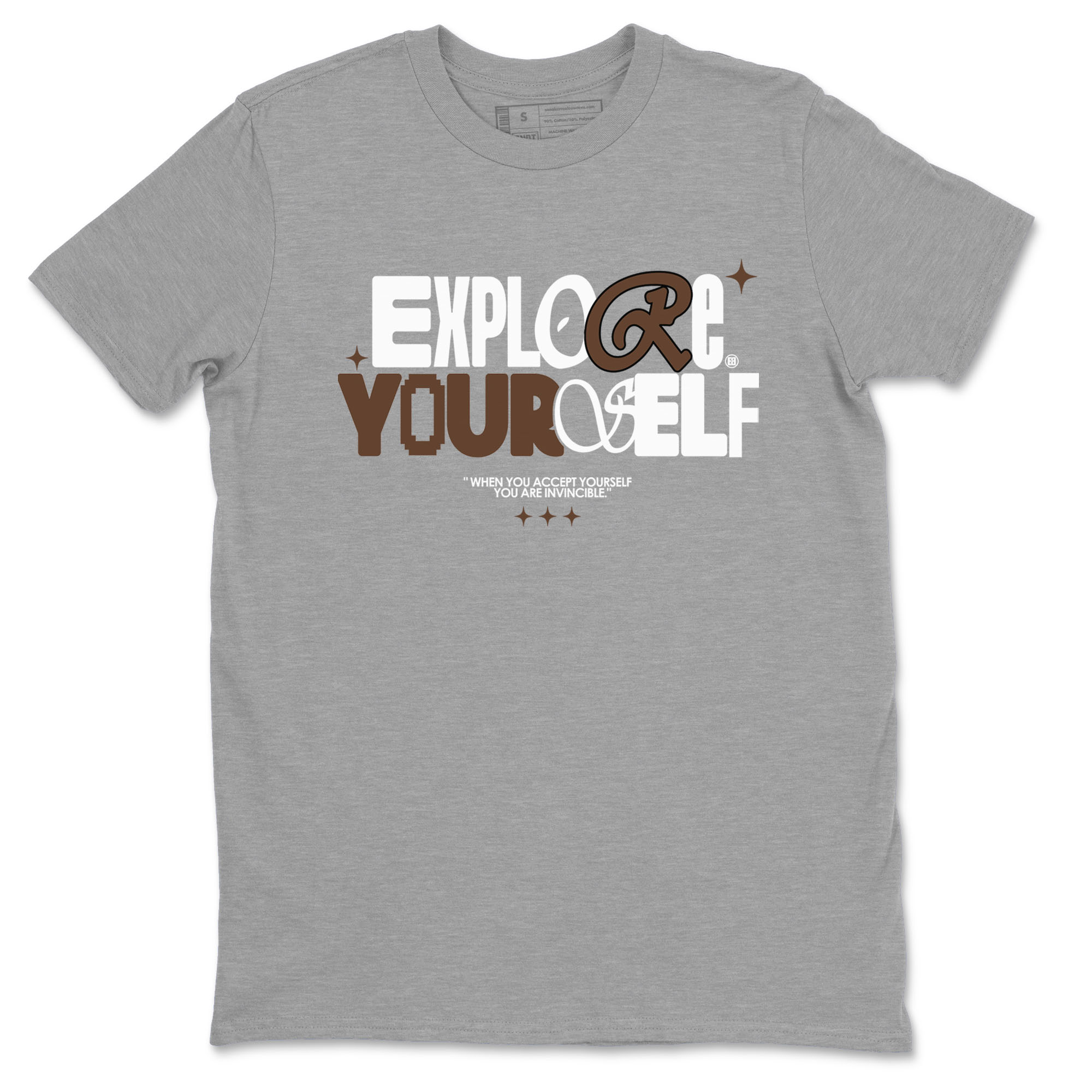 Yeezy Slide Flax shirts to match jordans Explore Yourself sneaker match tees Yeezy Slide Flax Drip Gear Zone streetwear brand Heather Grey 2 unisex cotton tee