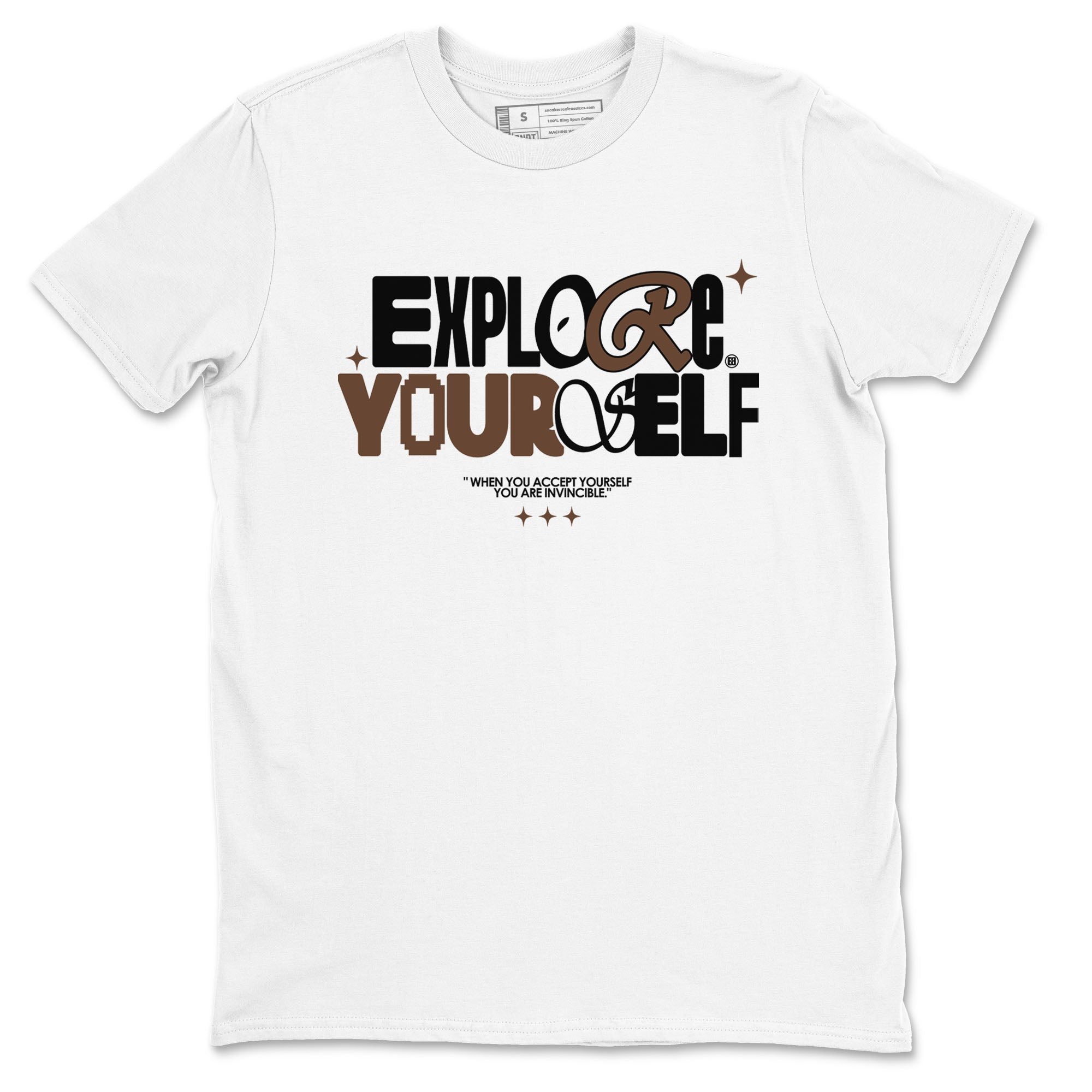 Yeezy Slide Flax shirts to match jordans Explore Yourself sneaker match tees Yeezy Slide Flax Drip Gear Zone streetwear brand White 2 unisex cotton tee