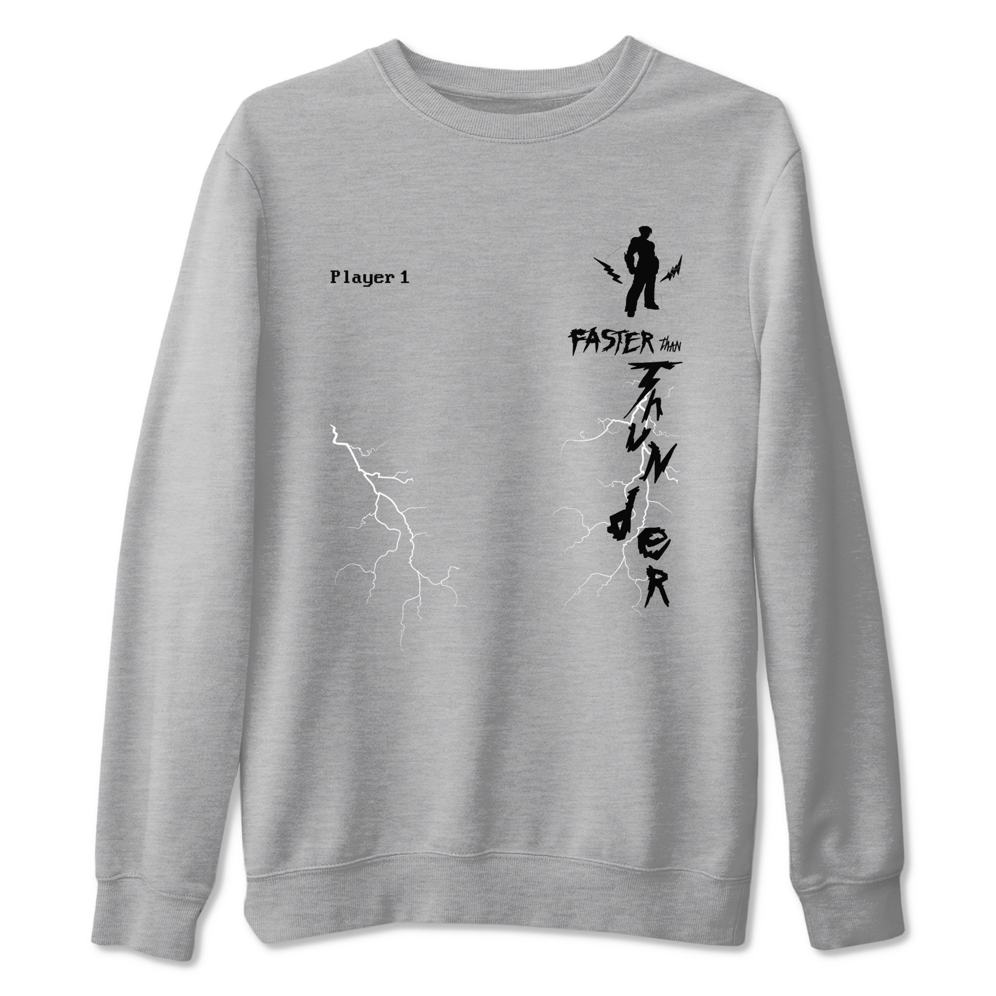 Foams One Jin shirts to match jordans Faster Than Thunder sneaker match tees Air Foamposite One Jin match shoes to clothes Drip Gear Zone unisex cotton Heather Grey 2 shirts