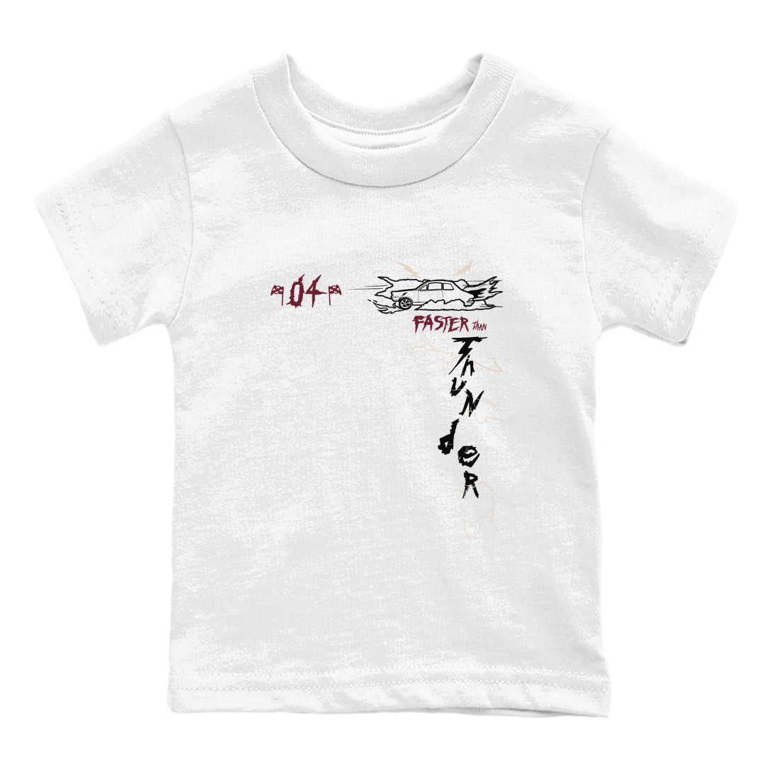 4s A Ma Maniere x Fossil Stone shirts to match jordans Faster Than Thunder sneaker match tees Air Jordan 4 A Ma Maniere x Fossil Stone match shoes to clothes Drip Gear Zone Youth Baby White 2 tee