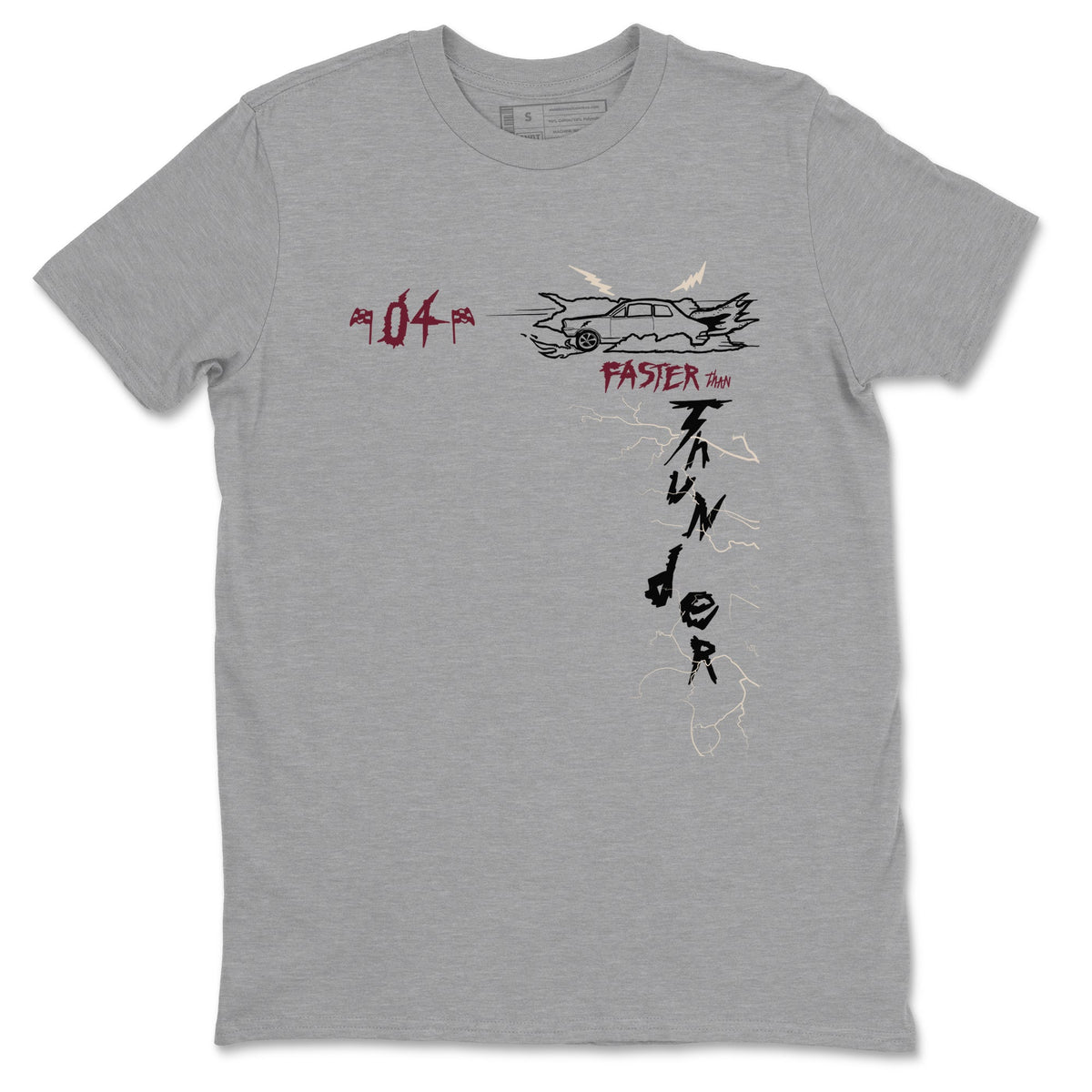4s A Ma Maniere x Fossil Stone shirts to match jordans Faster Than Thunder sneaker match tees Air Jordan 4 A Ma Maniere x Fossil Stone match shoes to clothes Drip Gear Zone unisex cotton Heather Grey 2 shirts