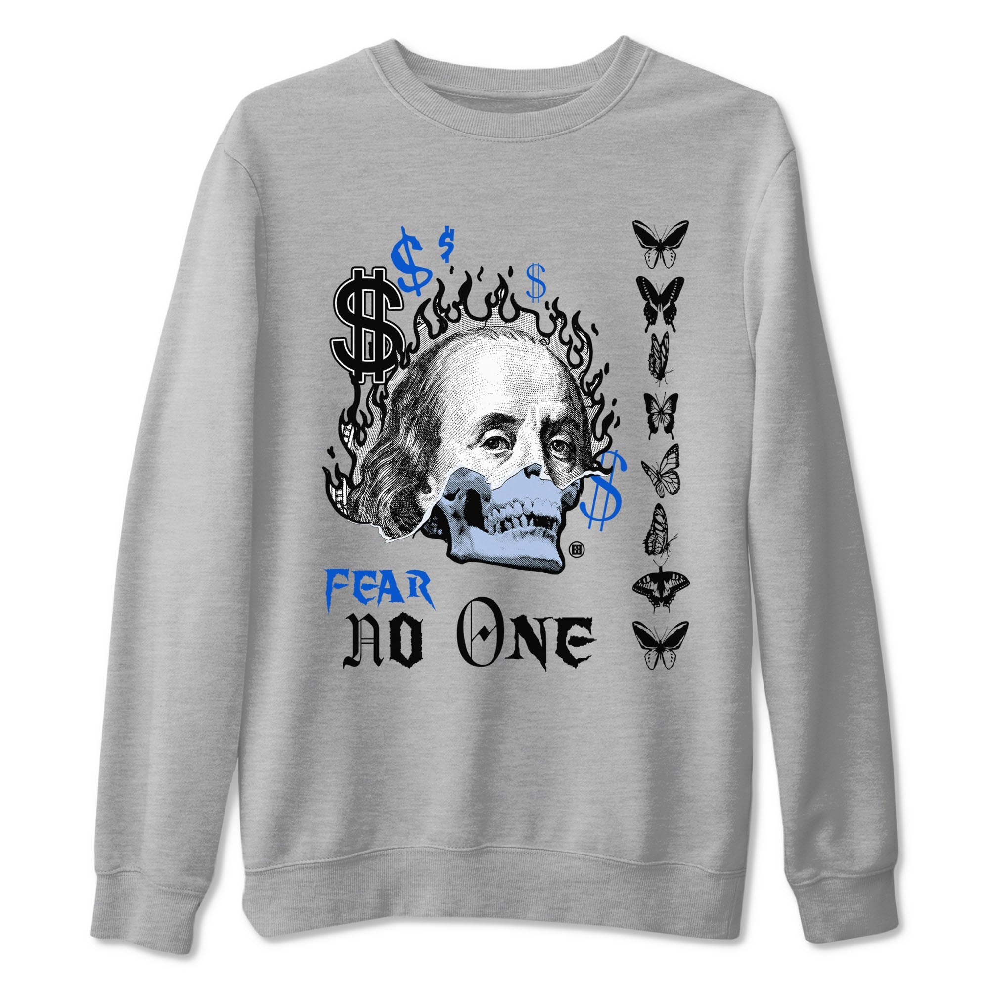 Air Jordan 11 Space shirt to match jordans Fear No One sneaker tees 11s Space Drip Gear Zone unisex cotton Heather Grey 2 crew neck shirt