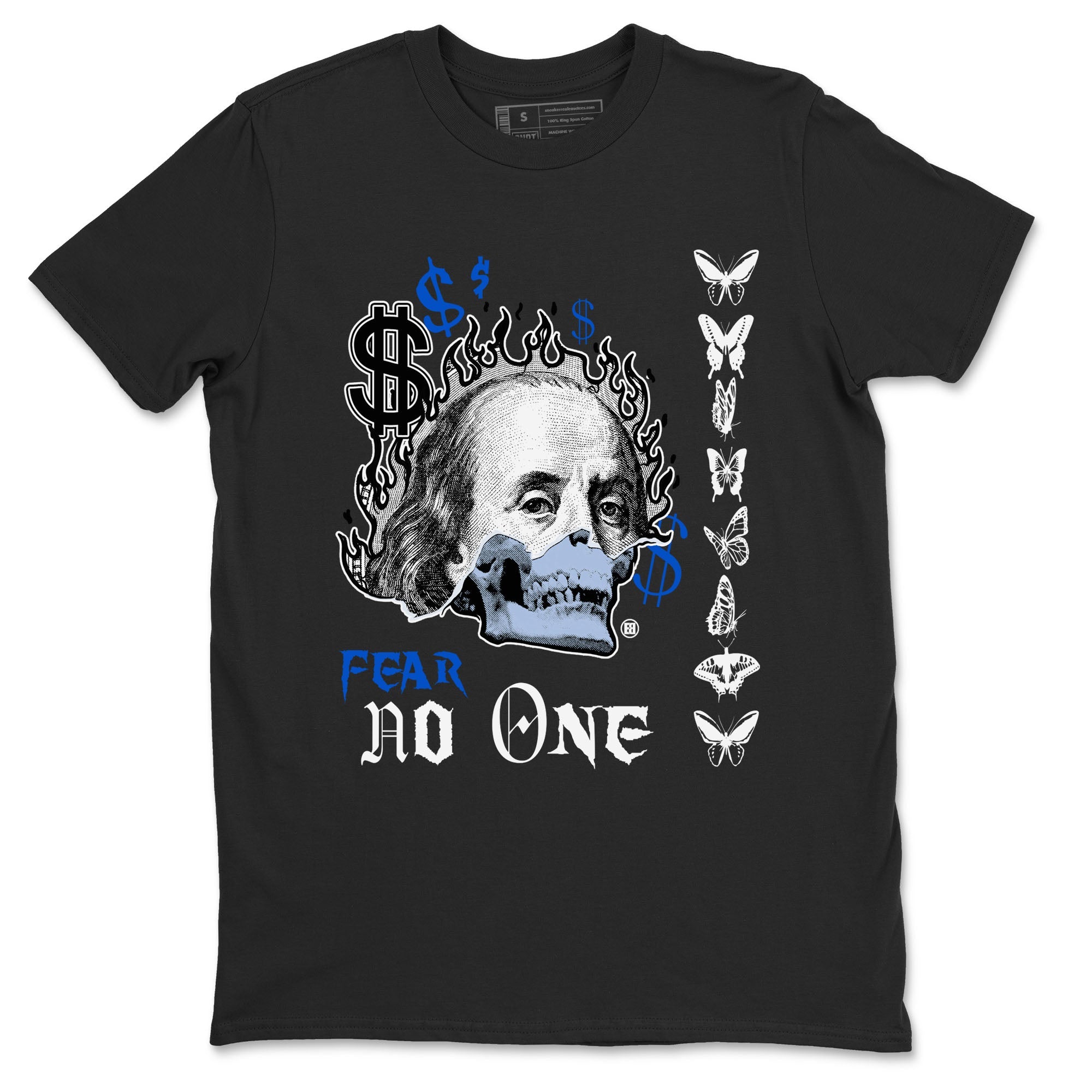 Air Jordan 11 Space shirt to match jordans Fear No One sneaker tees 11s Space Drip Gear Zone unisex cotton Black 2 crew neck shirt