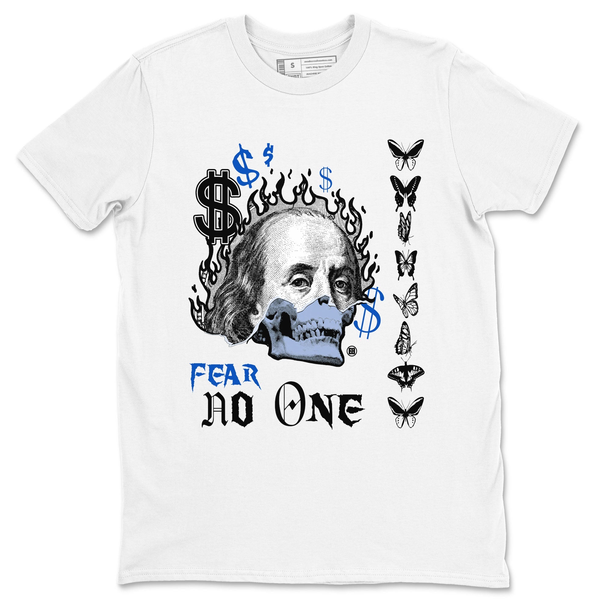 Air Jordan 11 Space shirt to match jordans Fear No One sneaker tees 11s Space Drip Gear Zone unisex cotton White 2 crew neck shirt