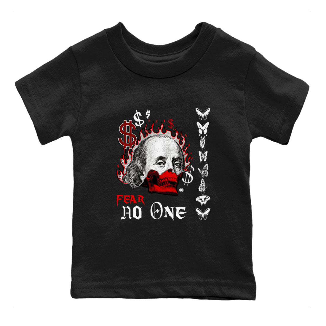 12s Taxi Flip shirt to match jordans Fear No One sneaker tees Air Jordan 12 Taxi Flip Drip Gear Zone baby toddler Black 2 cotton Shirt