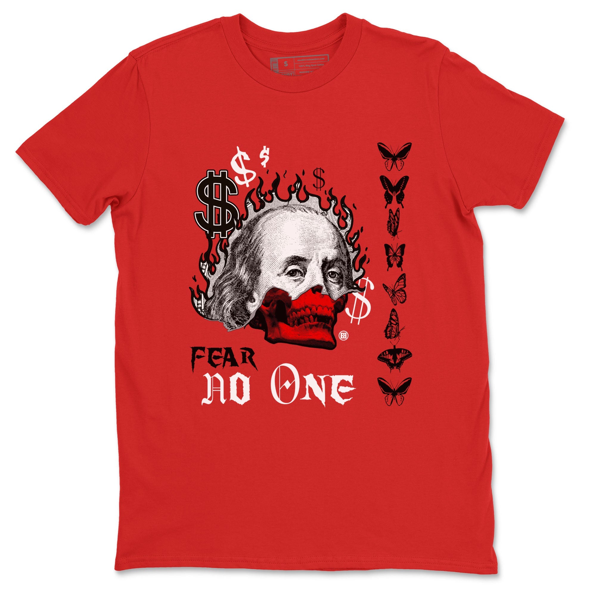 12s Taxi Flip shirt to match jordans Fear No One sneaker tees Air Jordan 12 Taxi Flip Drip Gear Zone unisex cotton Red 2 crew neck shirt
