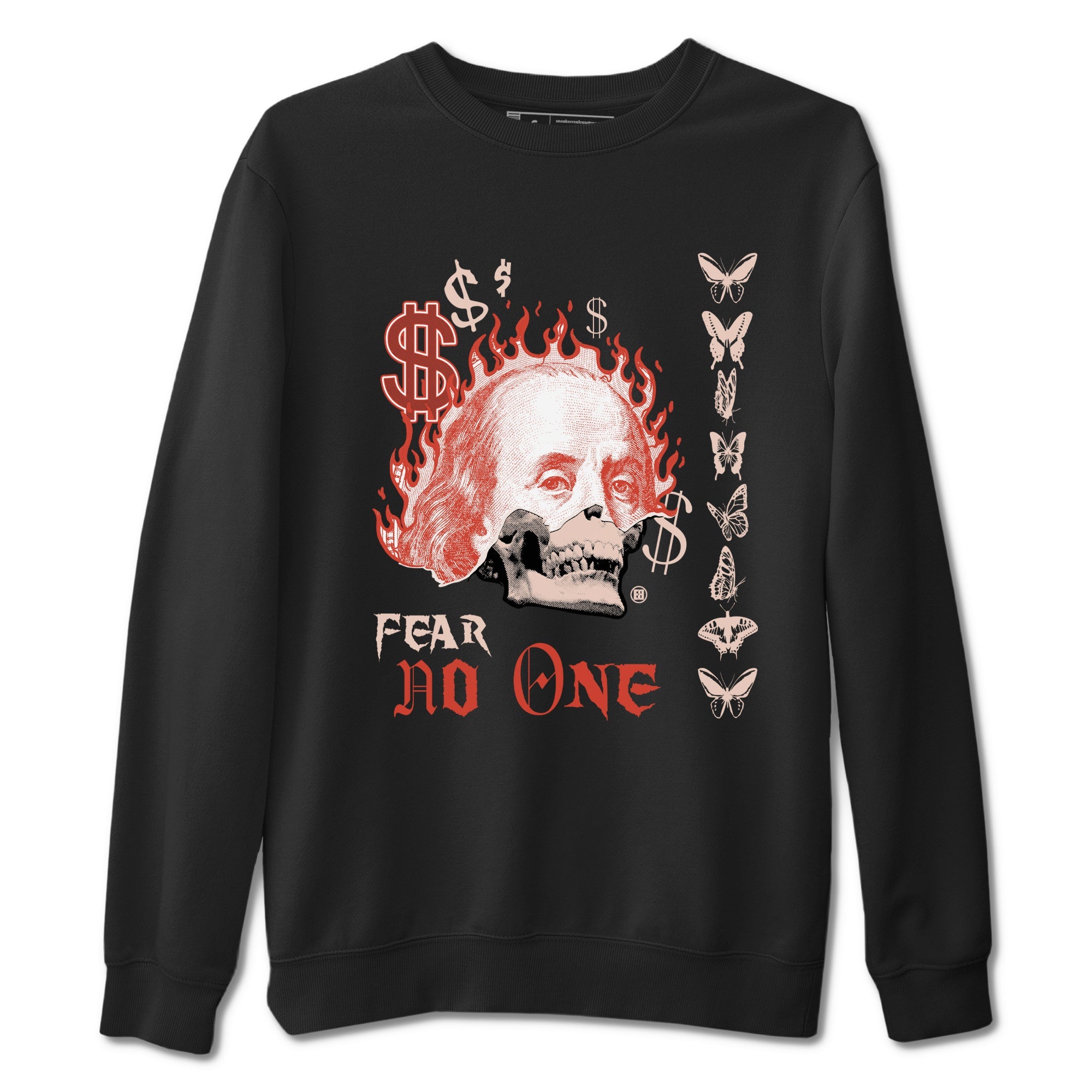 13s Dune Red shirts to match jordans Fear No One sneaker match tees Air Jordan 13 Dune Red Drip Gear Zone streetwear brand Black 2 unisex cotton tee